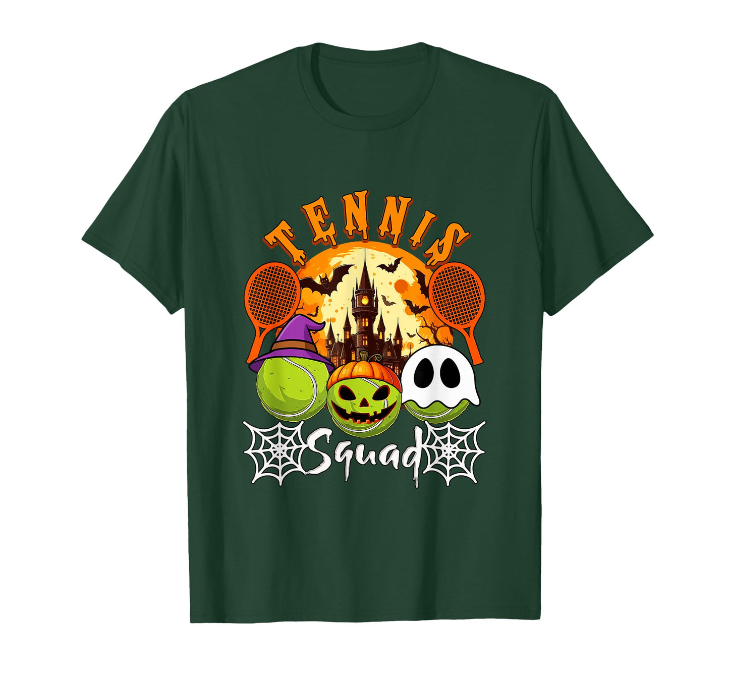 Tennis Squad Halloween Three Horror Balls Costume Player T-Shirt