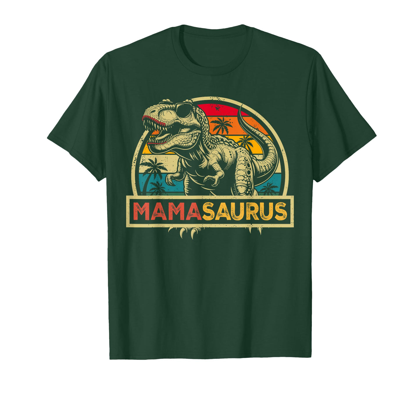 Mamasaurus T Rex Dinosaur Mama Saurus Family Matching T-Shirt