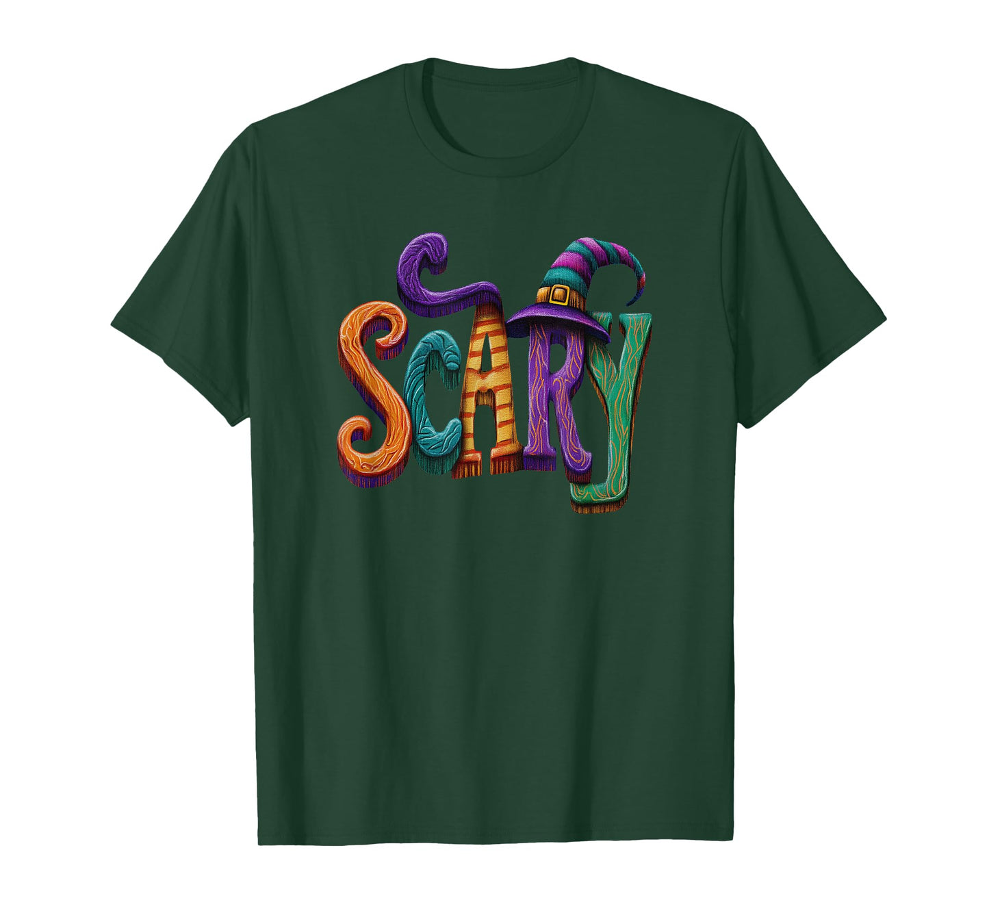 Halloween Scary Funny Graphic Colorful T-Shirt