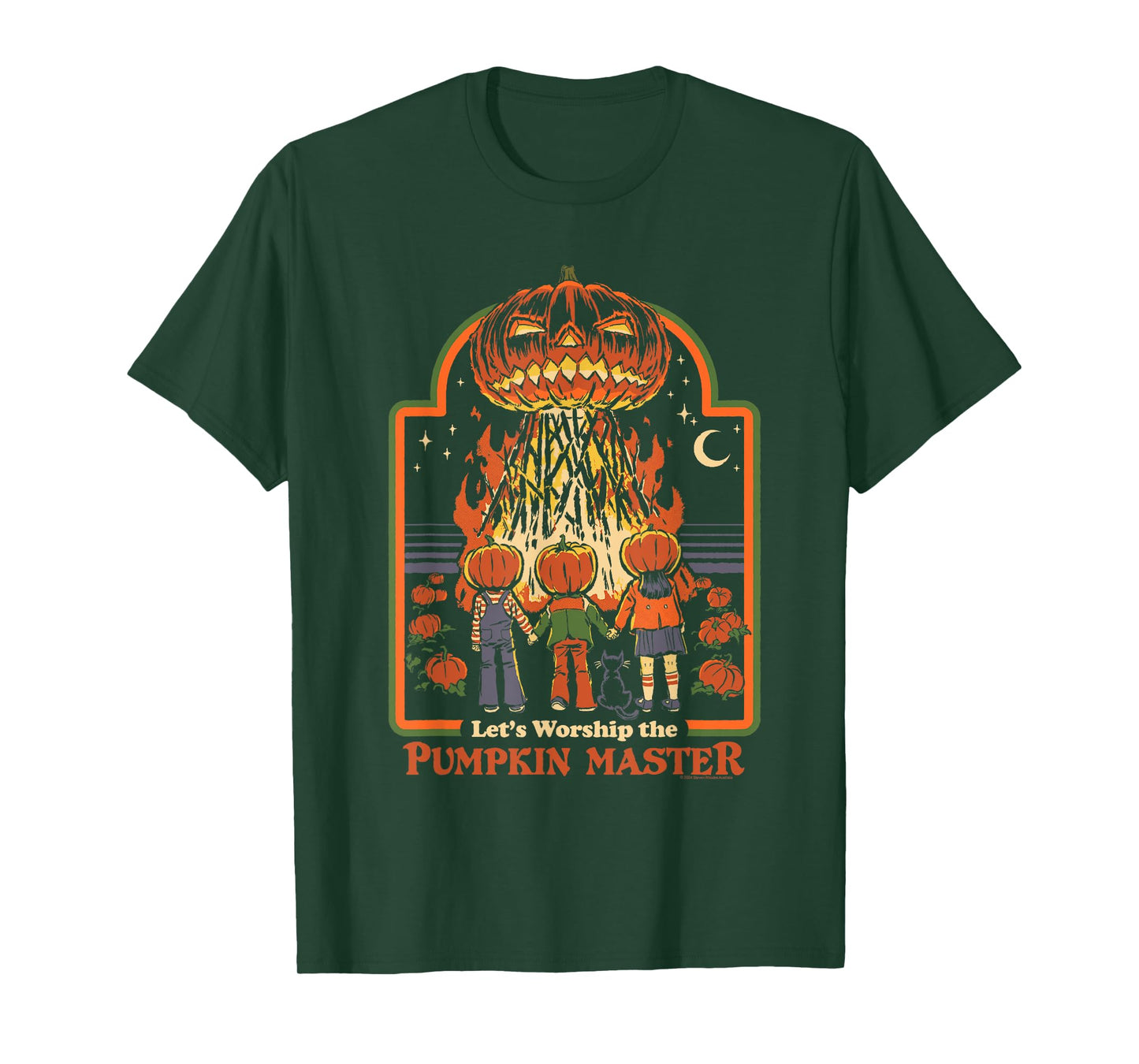 Steven Rhodes Let's Worship The Pumpkin Master Dark Humor T-Shirt
