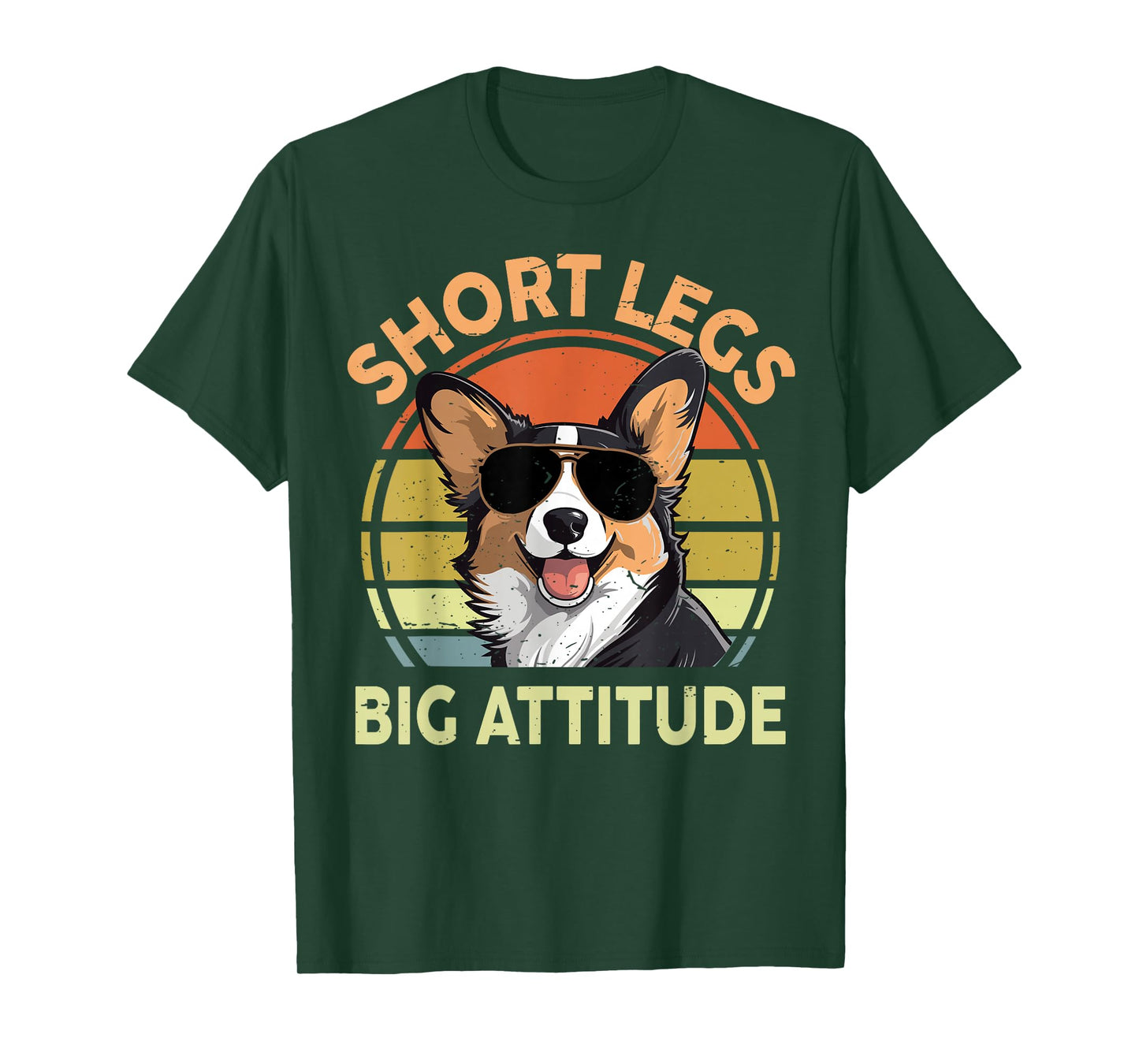 Short Legs Big Attitude Funny Corgi Gift for Lover T-Shirt