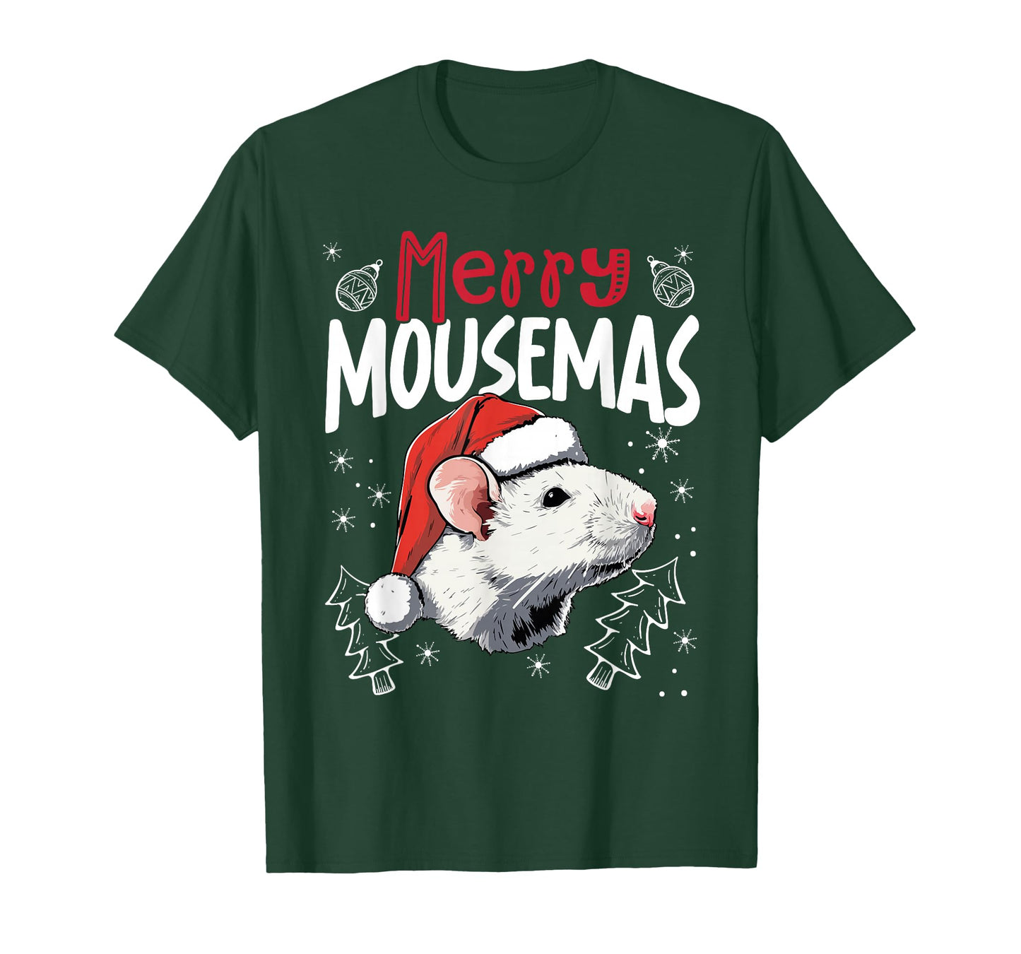 Merry Mousemas Funny Christmas Mouse T-Shirt