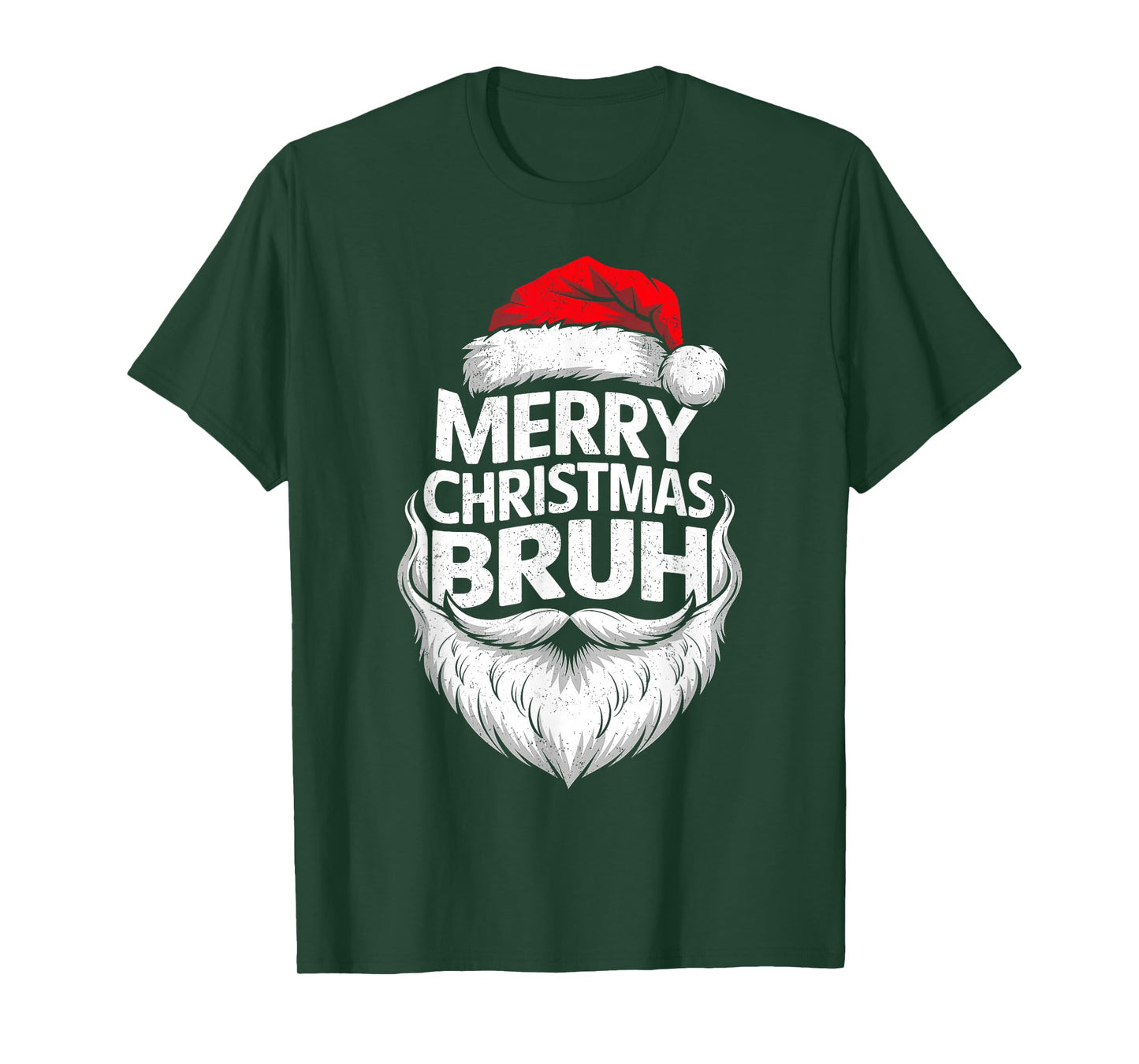 Merry Christmas Bruh Funny Santa Claus Family Xmas Pajamas T-Shirt