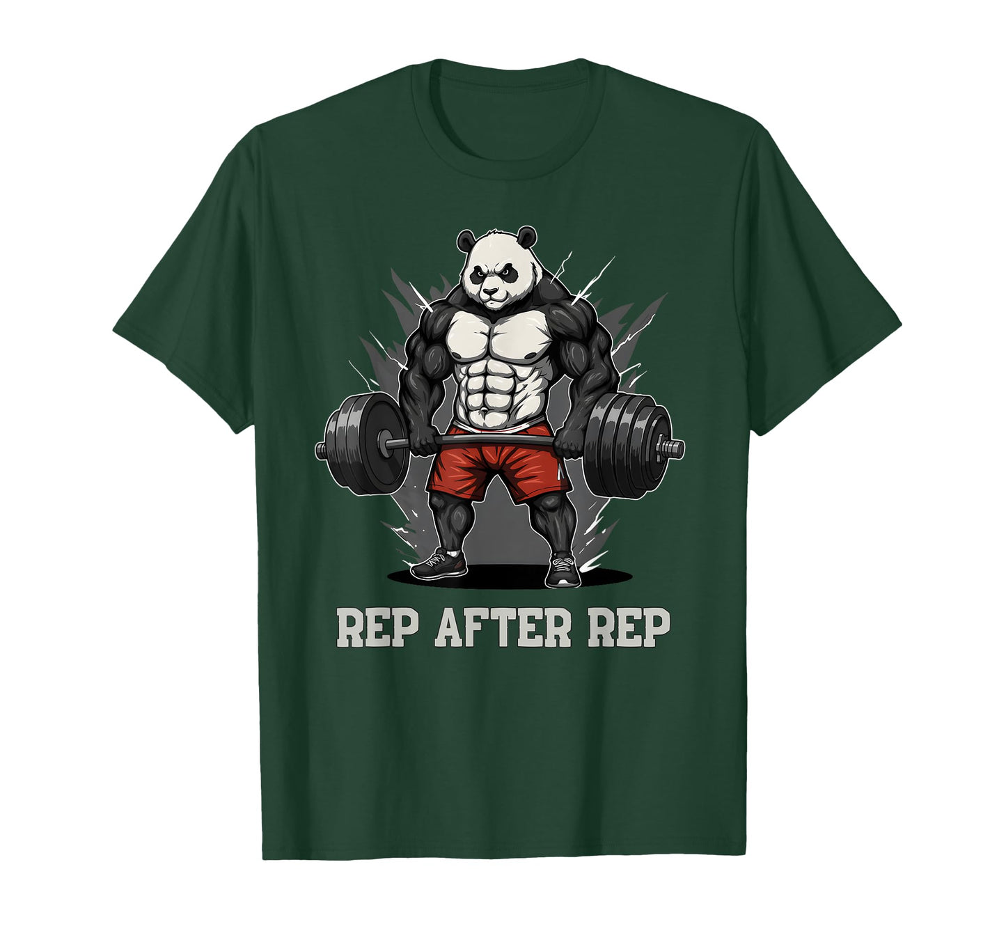 Anime Panda Pump Covers Gym Men Women Workout T-Shirt