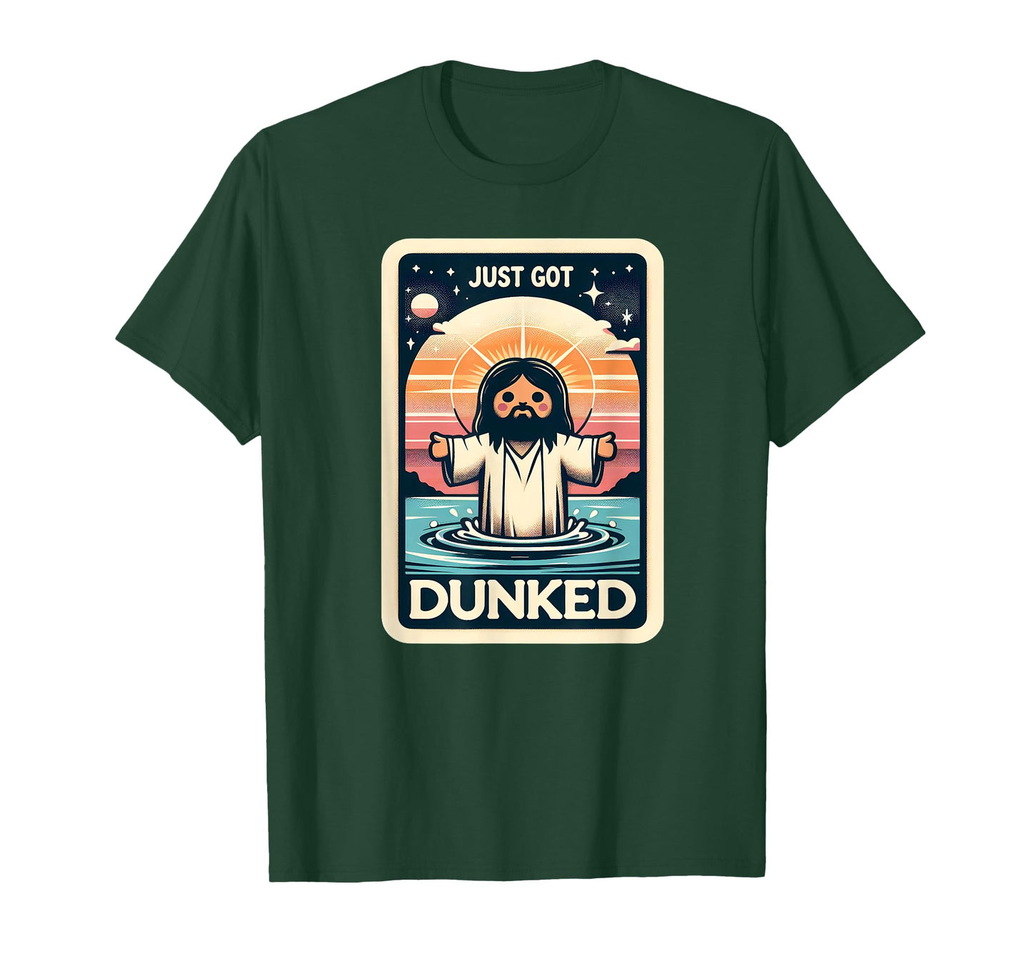 Just Got Dunked Made Christian New Jesus Kids Baptism Tarot T-Shirt
