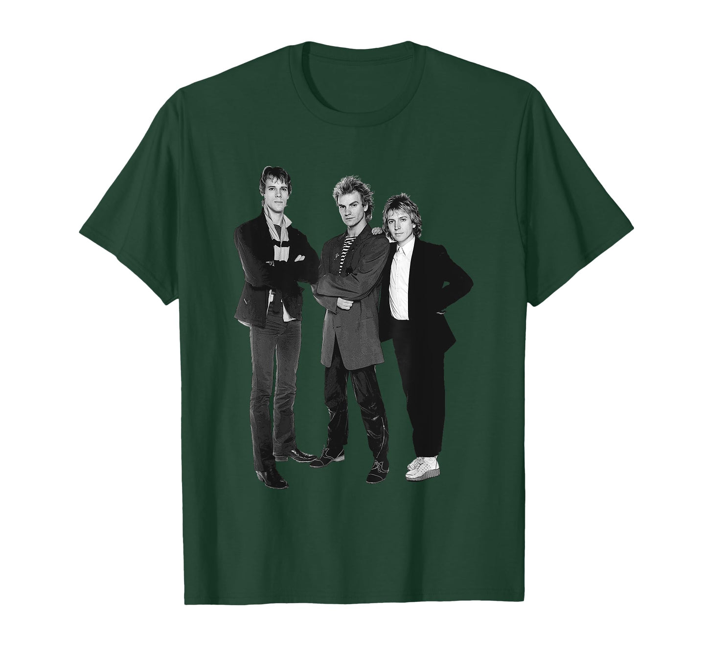 Sting Andy Summers & Stewart Copeland The Police Band Photo T-Shirt