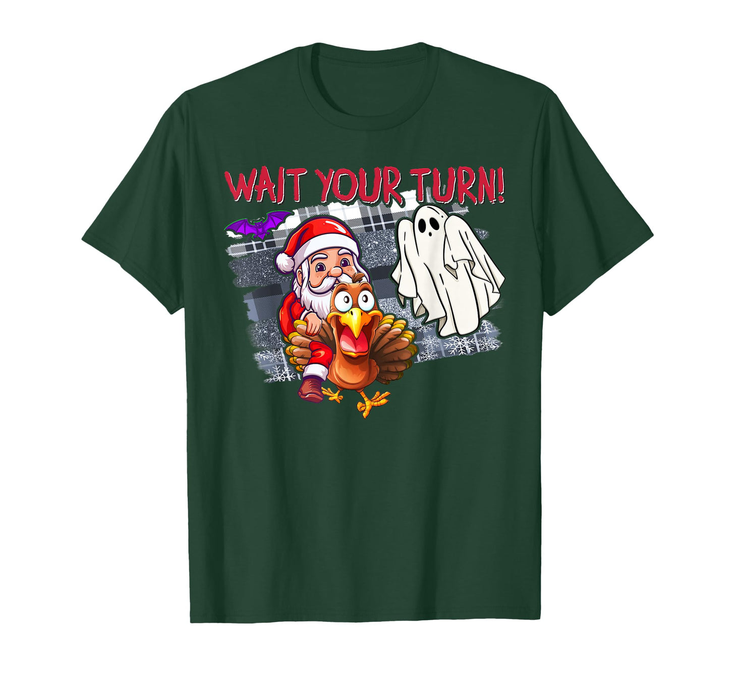Funny Halloween Thanksgiving Christmas HallowThanksMas T-Shirt