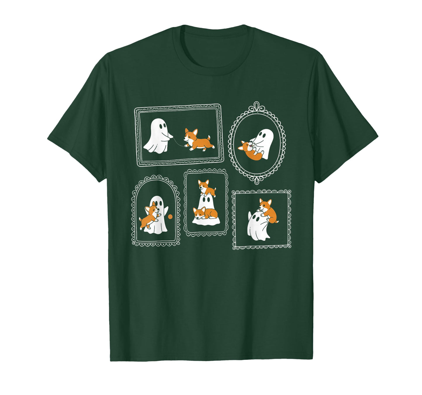 Halloween Vibes Corgi Lovers Corgi Mom Spooky Boo & Corgi T-Shirt