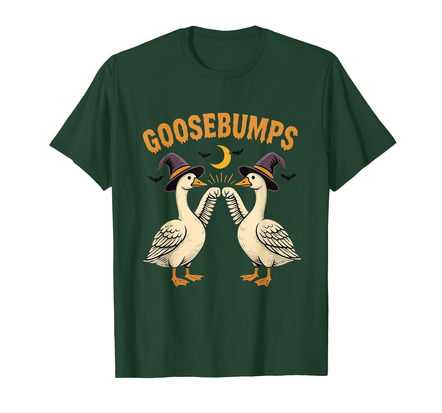 Goosebumps Witch Hat Funny Goose Halloween T-Shirt
