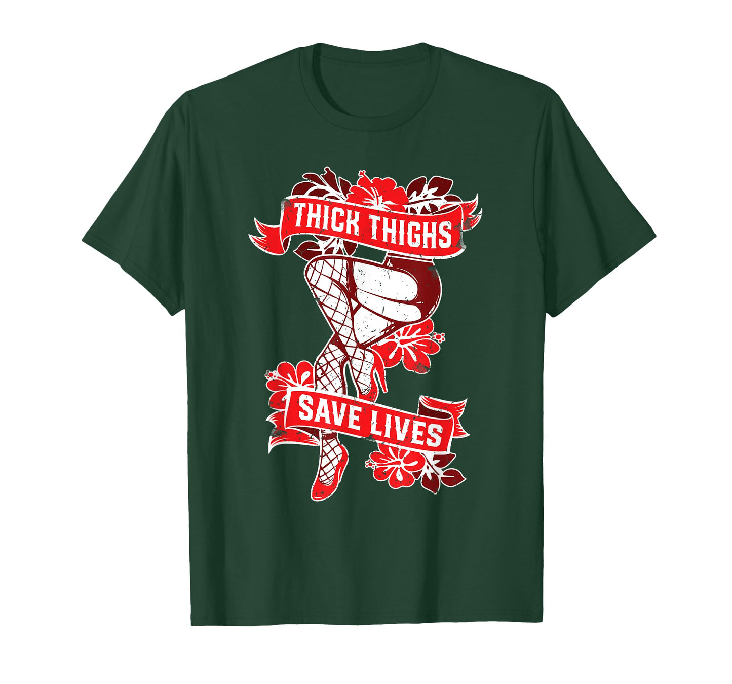 Thick Thighs Save Lives Gym Humor Funny Fitness T shirt T-Shirt
