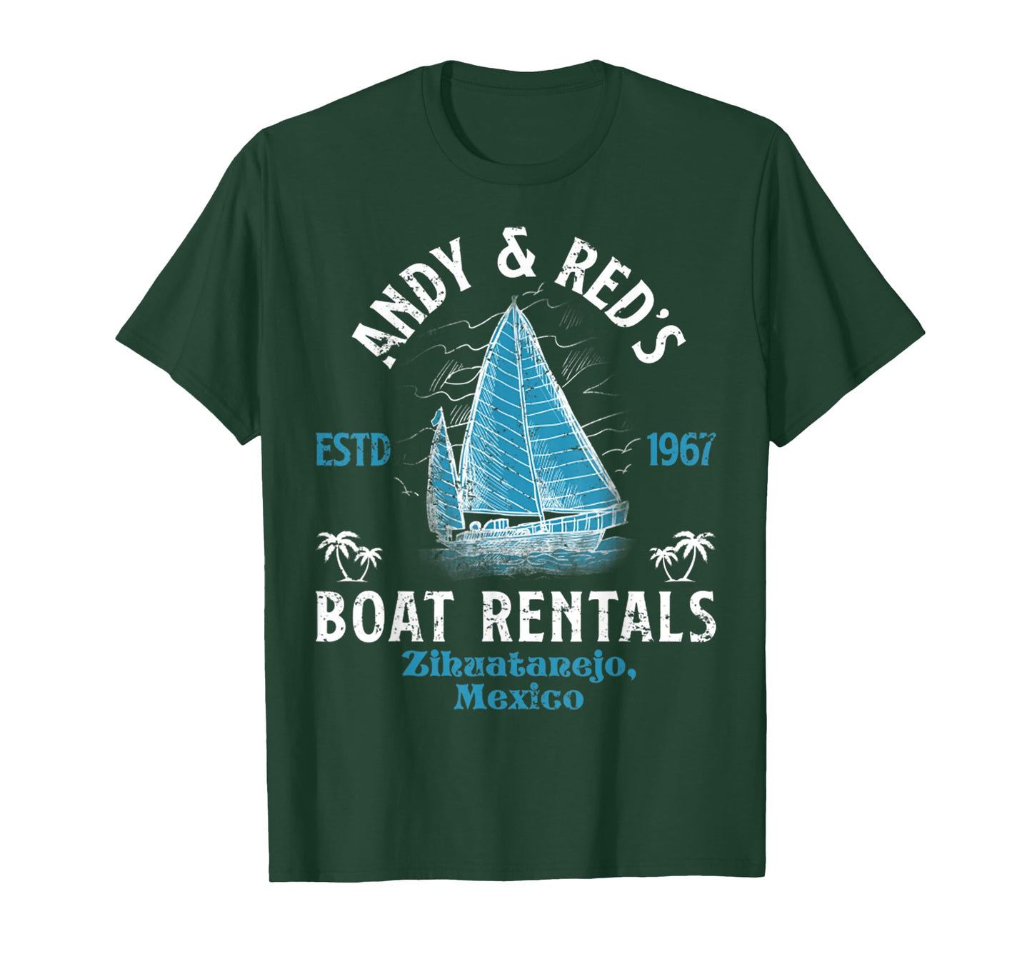 Vintage Andy And Red's Boat Repair Fishing Charters Boating T-Shirt