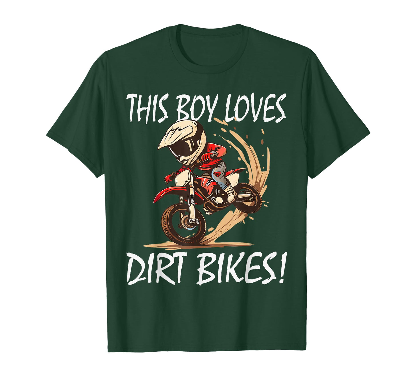 This boy loves dirt bikes, Kids Dirt Bike T-Shirt