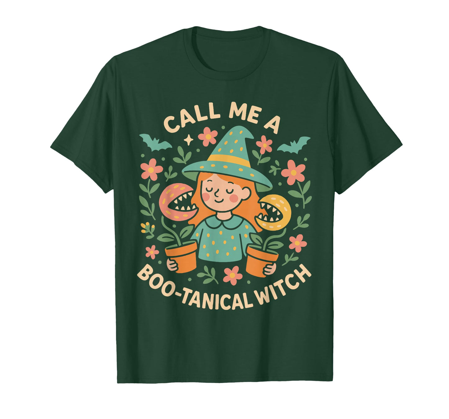 Call Me A Boo-Tanical Witch Halloween Costume T-Shirt