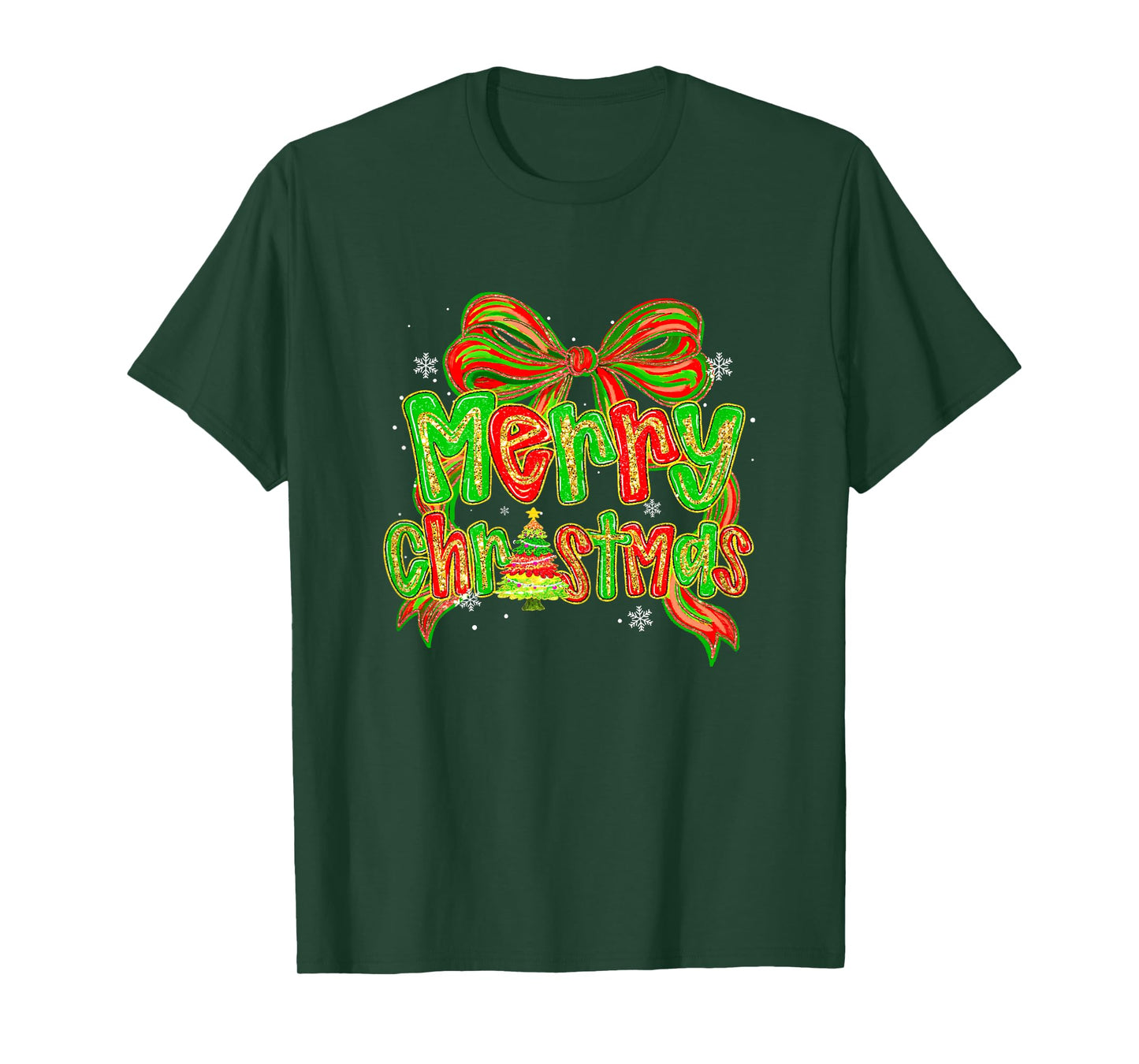 Cute Christmas Pajamas Family Matching Xmas Women Girl Kids T-Shirt