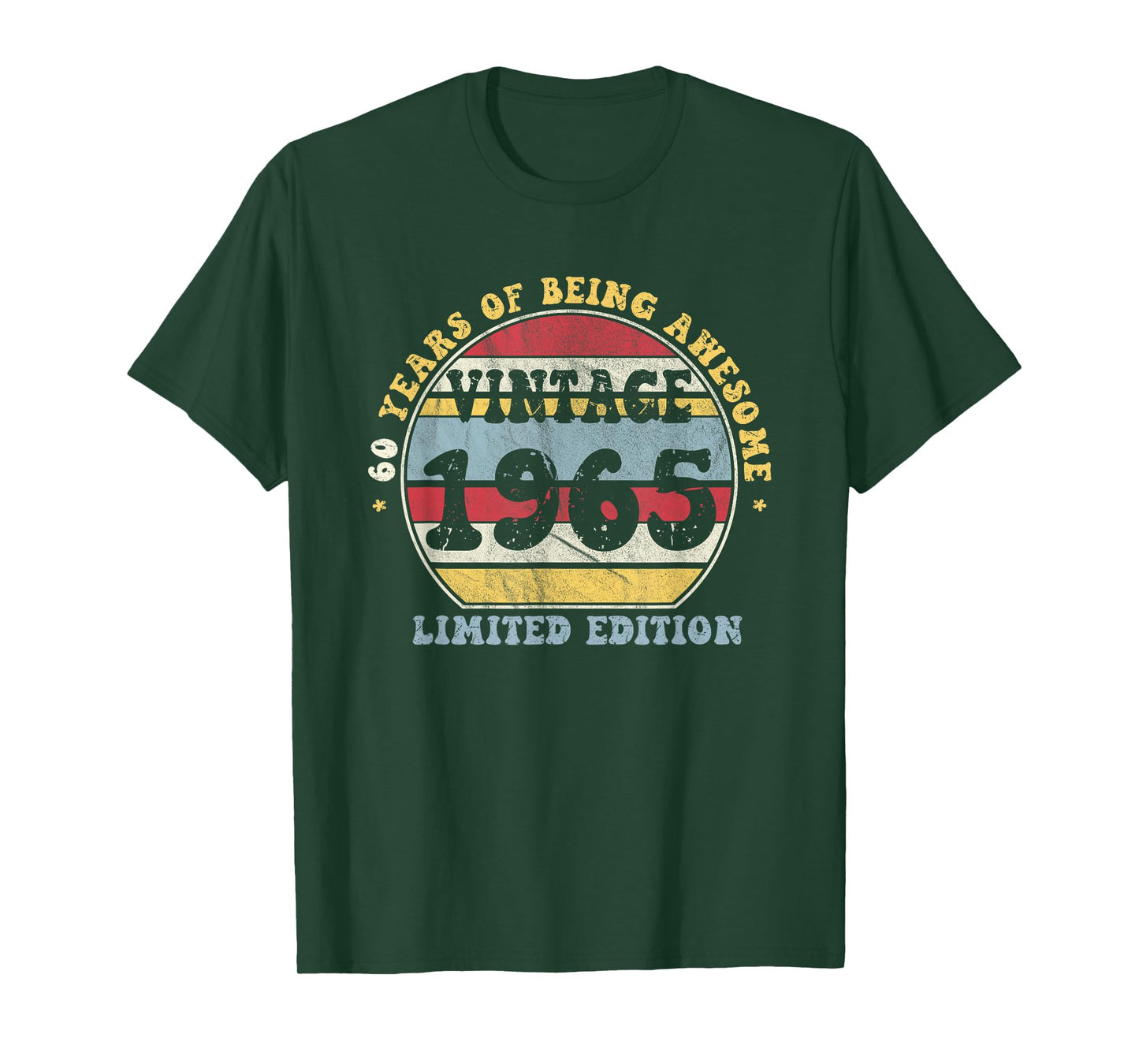 Est 1965 Limited Edition 60-Year-Old Vintage 60th Birthday T-Shirt
