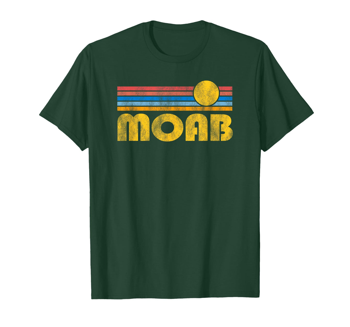 Vintage Moab Utah Retro Throwback Souvenir Mens Womens T-Shirt