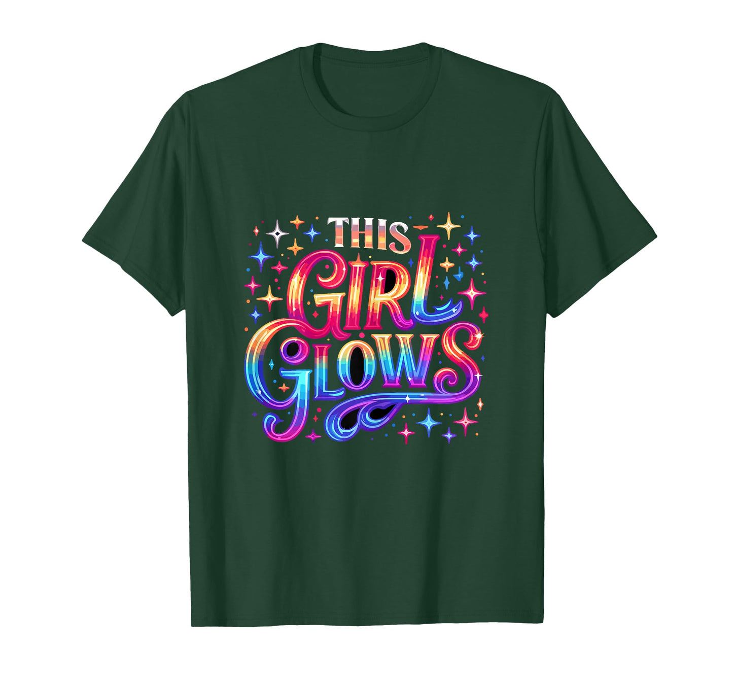 This Girl Glows 80s 90s Party T-Shirt