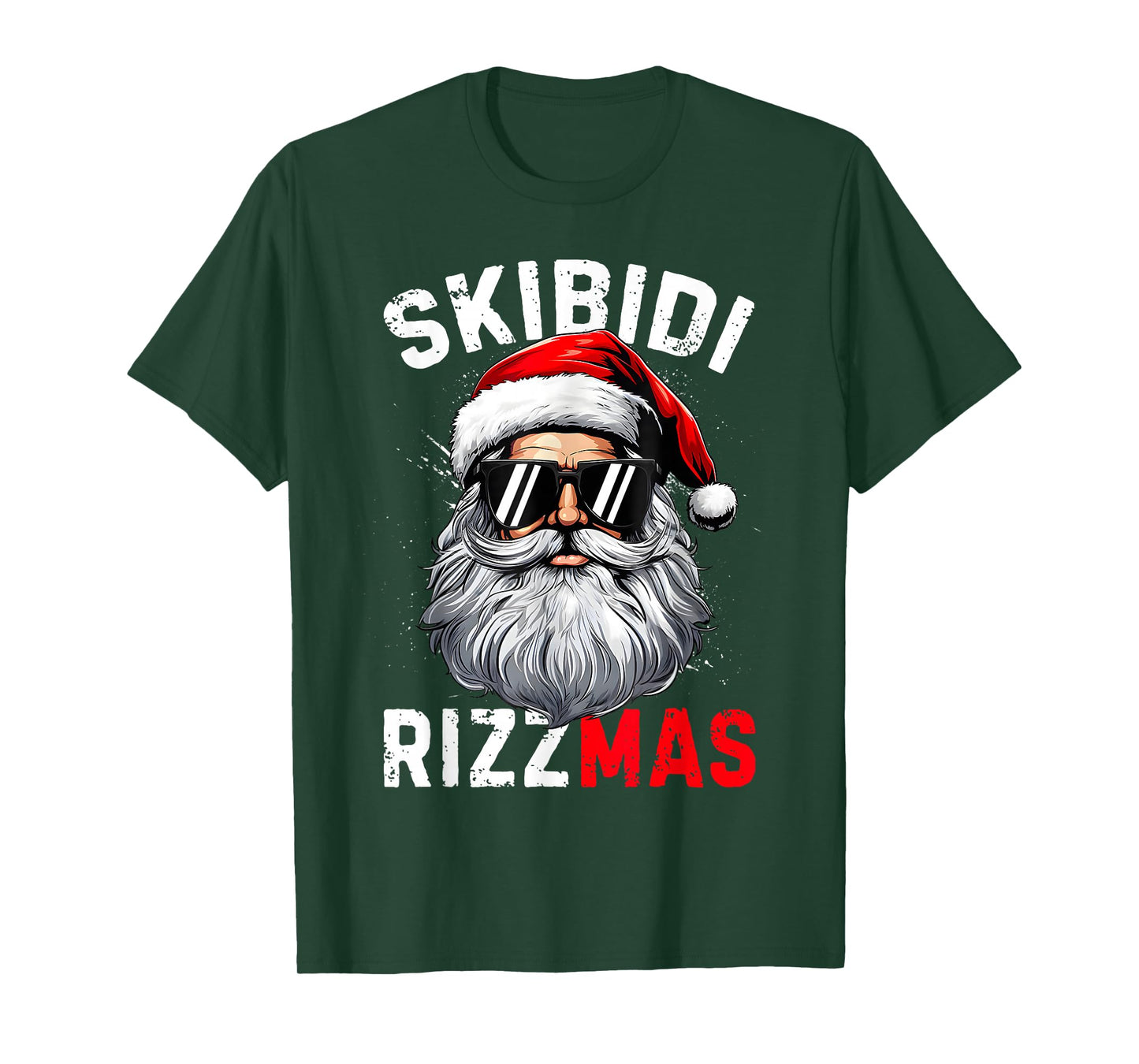 Skibidi Rizzmas Christmas Rizz Santa Claus Charisma Xmas Kid T-Shirt