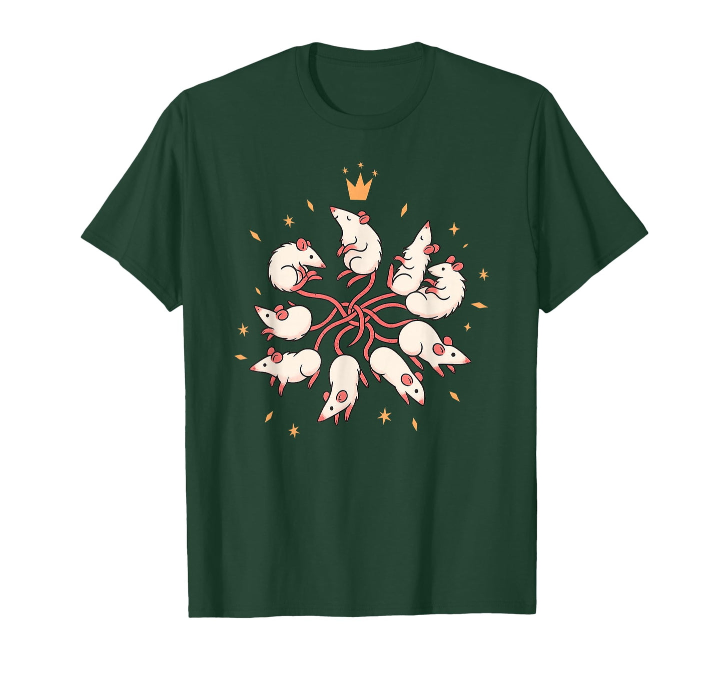 Creepy Cute Rat King I Wicca Witch | Pastel Goth Rats T-Shirt