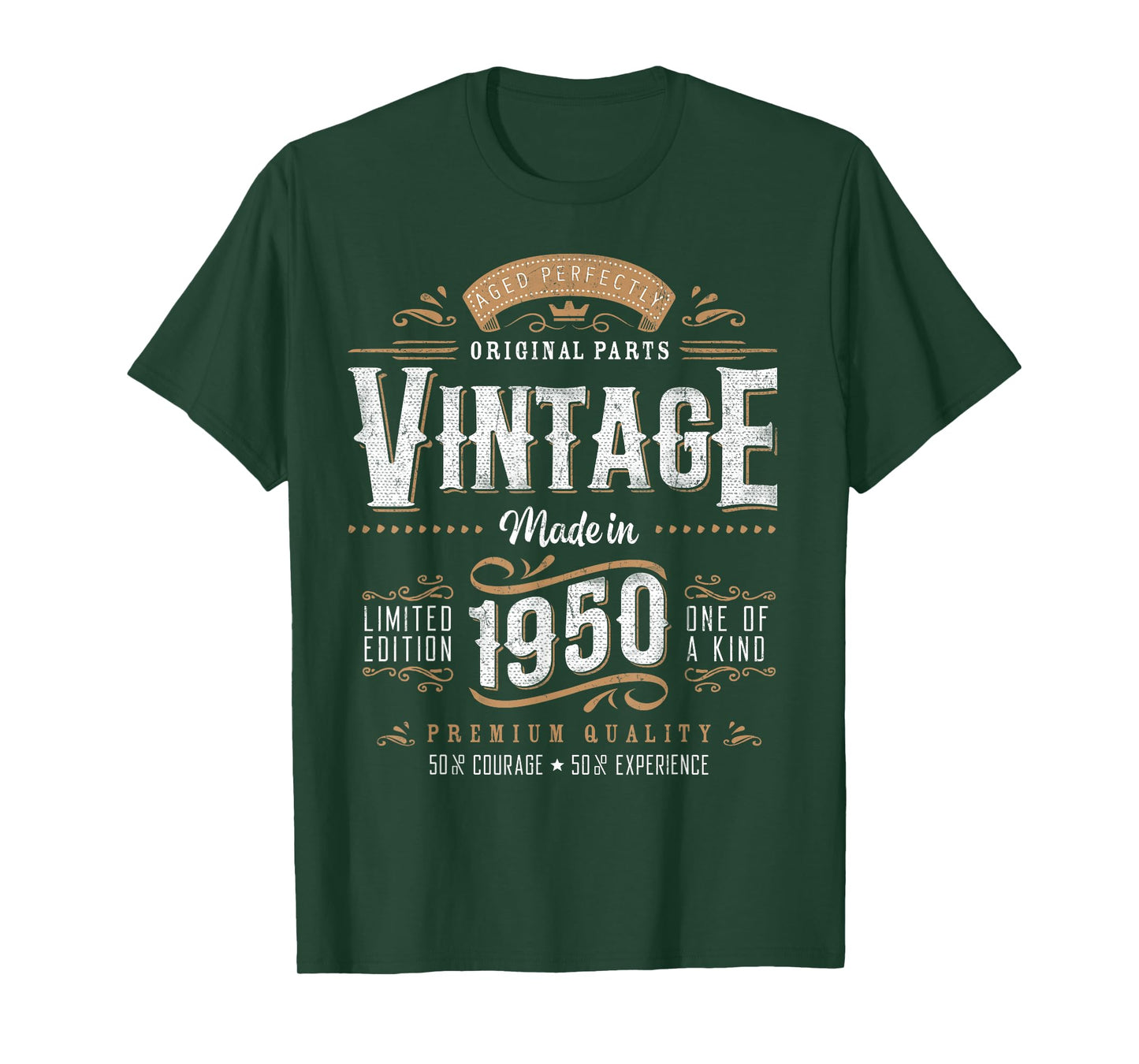 Vintage 1950 75th Birthday Gifts Women Men 75 Year Old T-Shirt