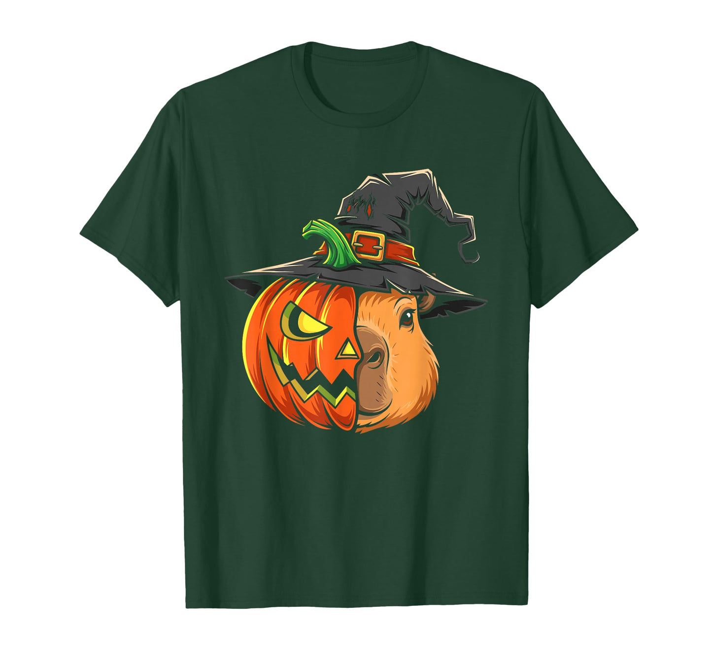 Capypara Pumpkin Jack O Lantern Halloween Kids Mens Womens T-Shirt
