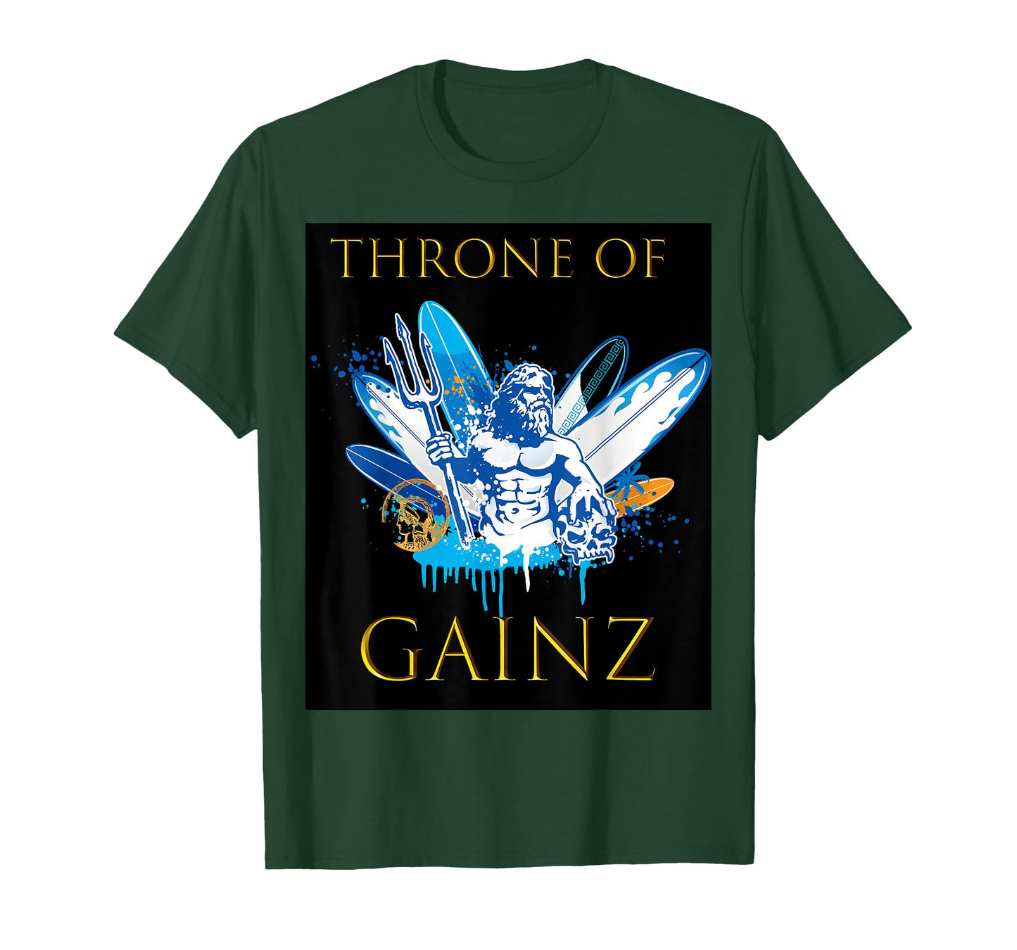 Throne of GAINZ clever and funny t shirt
