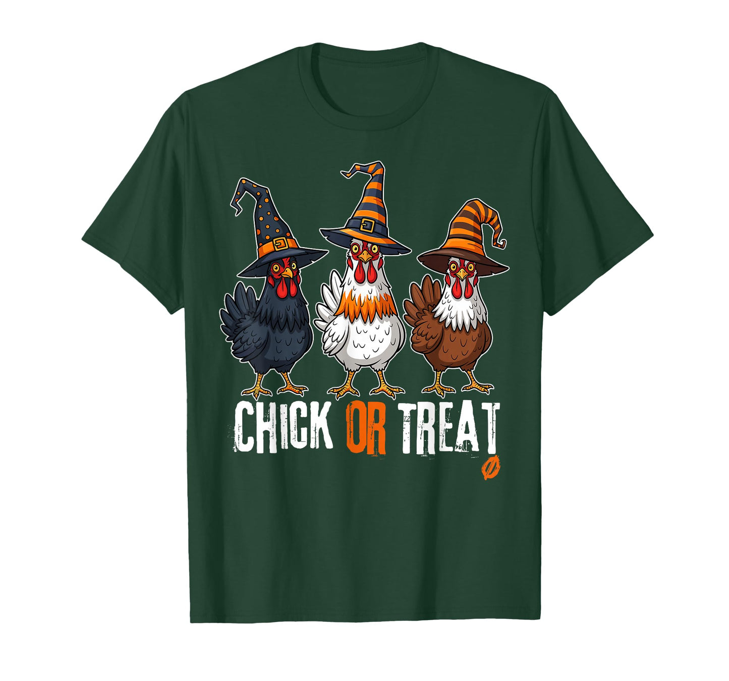 Chick Or Treat Halloween Witch Spooky Chicken Farmer T-Shirt