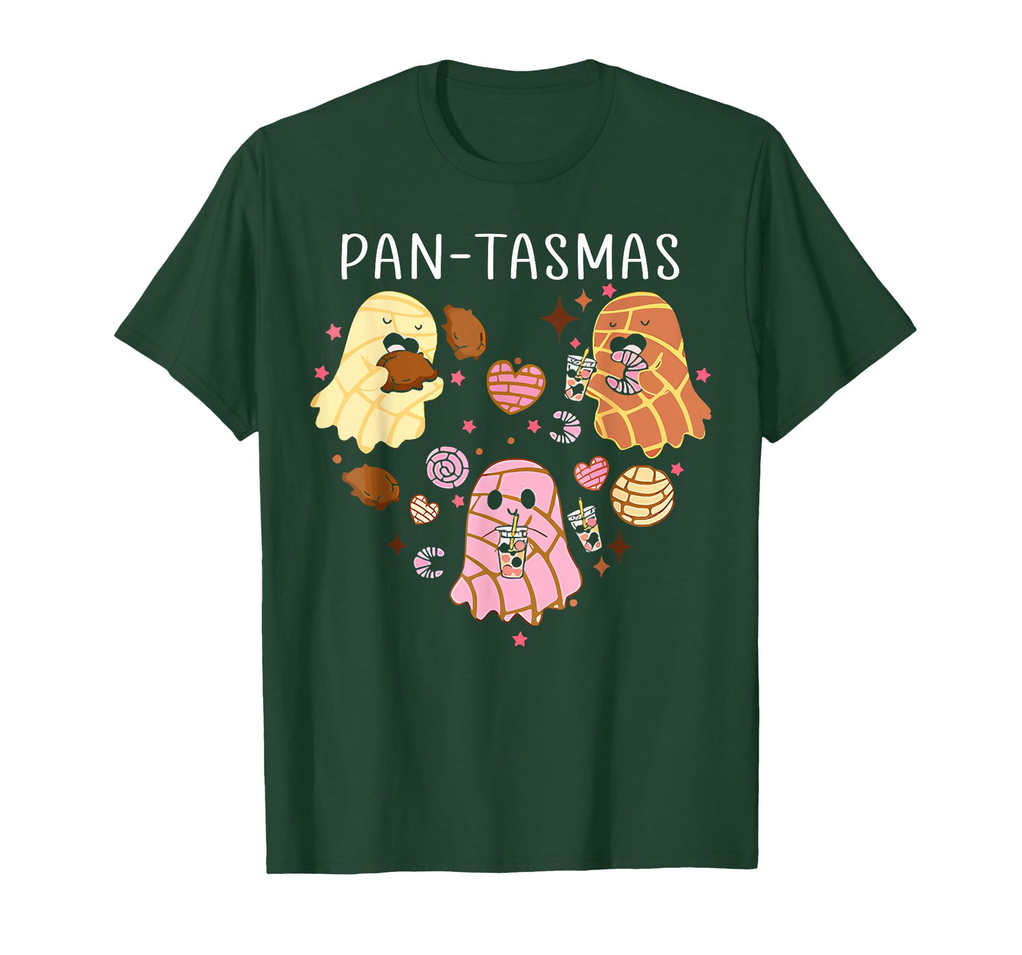 Pantasmas Ghost Funny Spooky Conchas Mexican Ghost Halloween T-Shirt