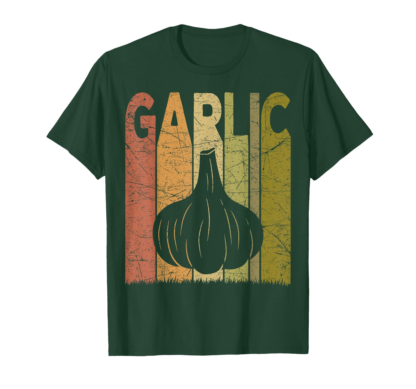 Garlic Vintage Garlic Farmer Retro Vegetables Farmer T-Shirt