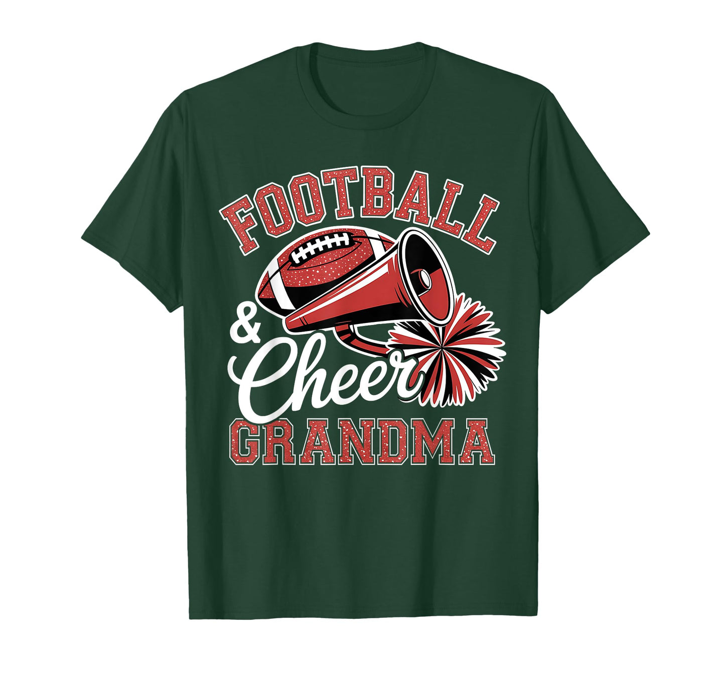 Football Cheer Grandma for Women Men Vintage Cheerleader T-Shirt