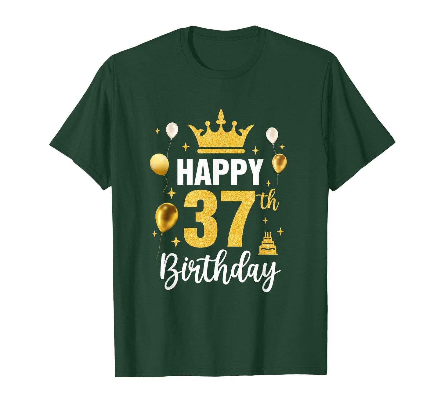 Happy 37Th Birthday Idea For 37 Years Old Man And Woman T-Shirt