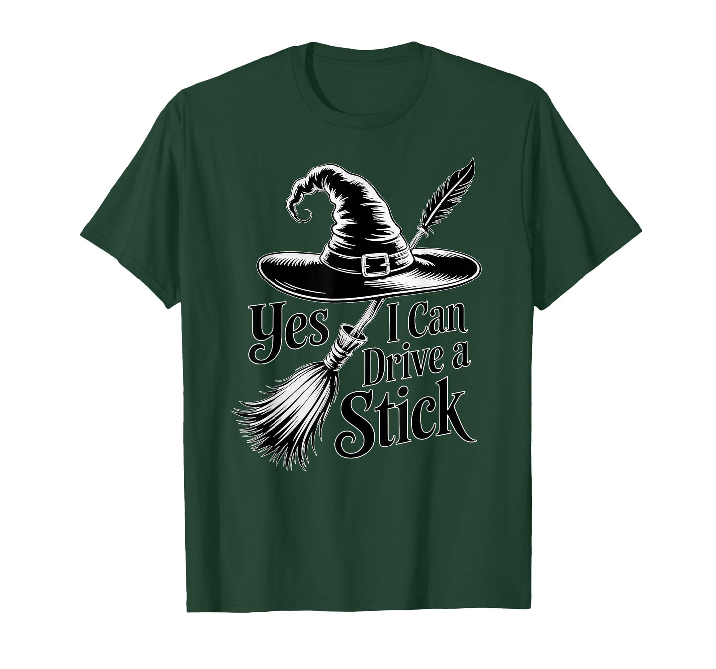 Witch Hat Broom Pun for Halloween Lovers T-Shirt