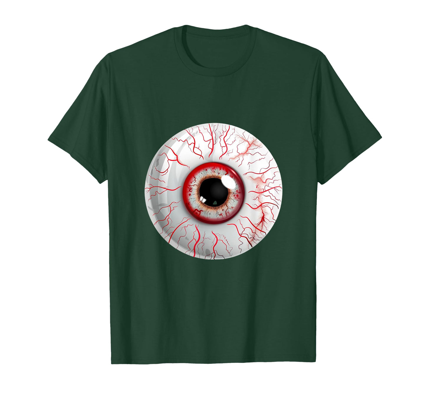 Halloween Eyeball Creepy Funny Lazy Halloween Costume T-Shirt