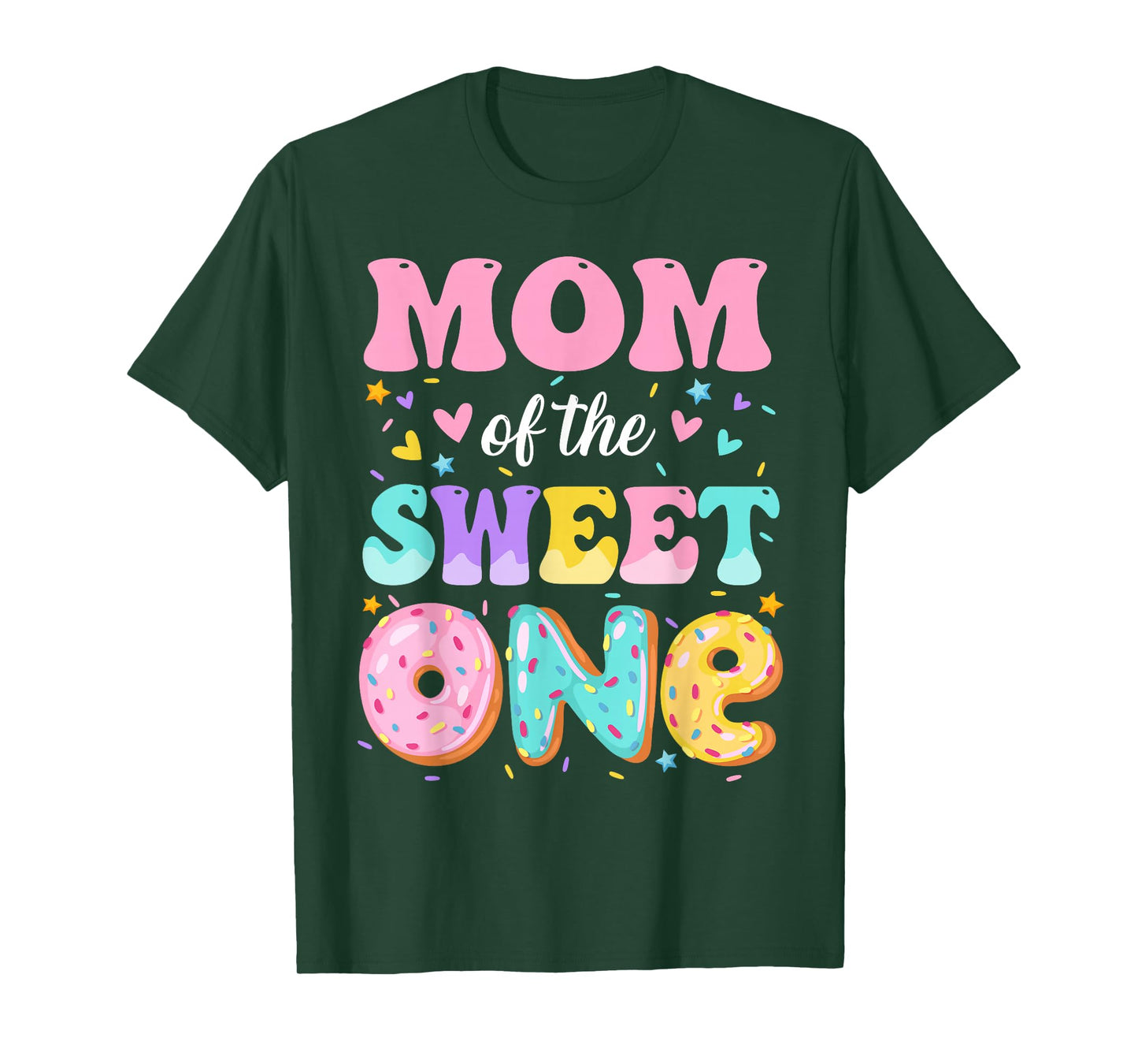 Mom Of The Sweet One 1st Birthday Donut Bday Party T-Shirt