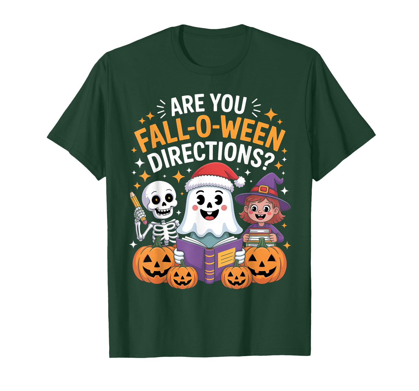 are You Fall O Ween Directions Funny Teacher Halloween Meme T-Shirt