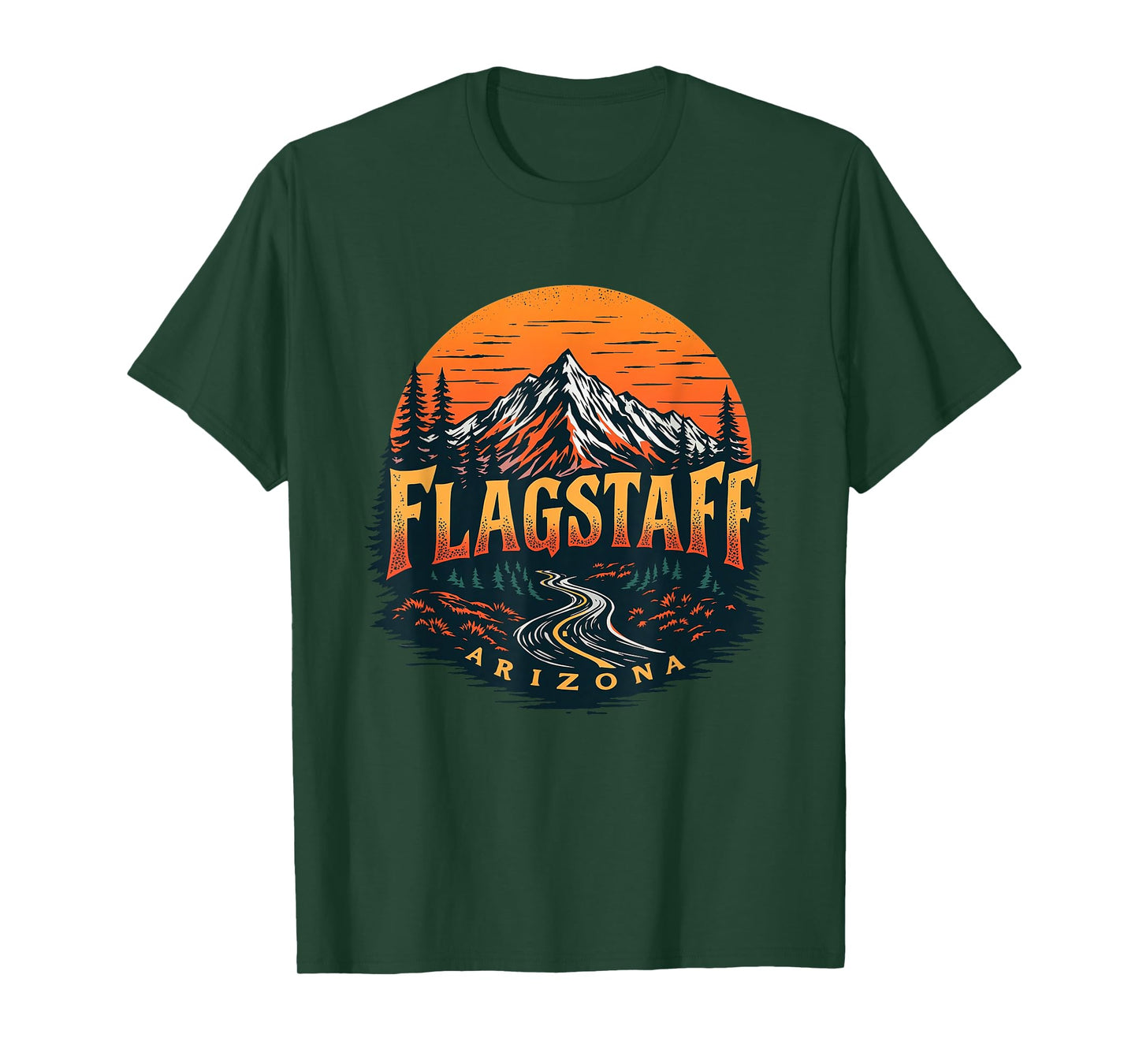 Flagstaff Mountains Vintage Flagstaff Arizona Cityscape T-Shirt