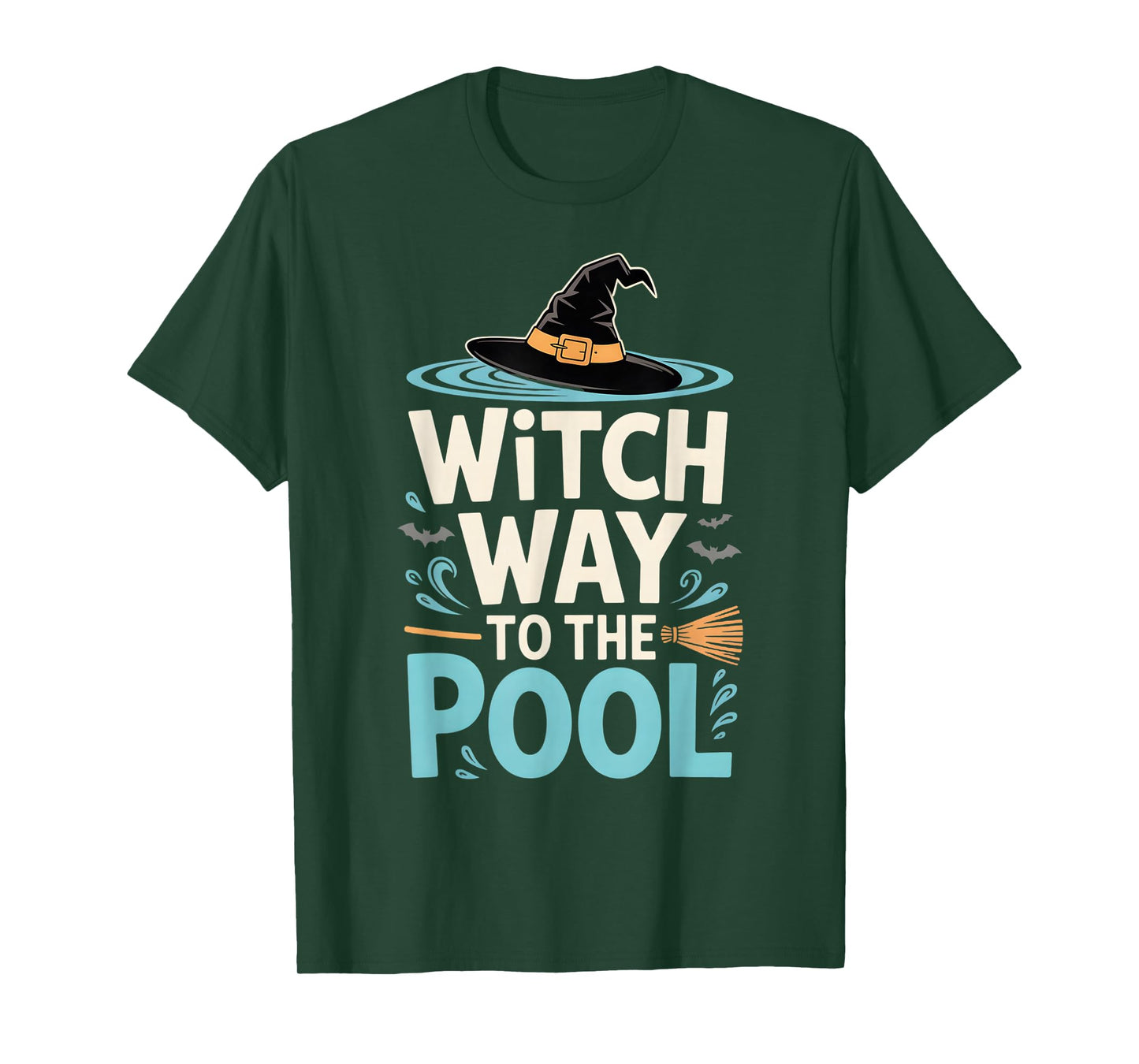Halloween Swimming Witch Way to The Pool T-Shirt