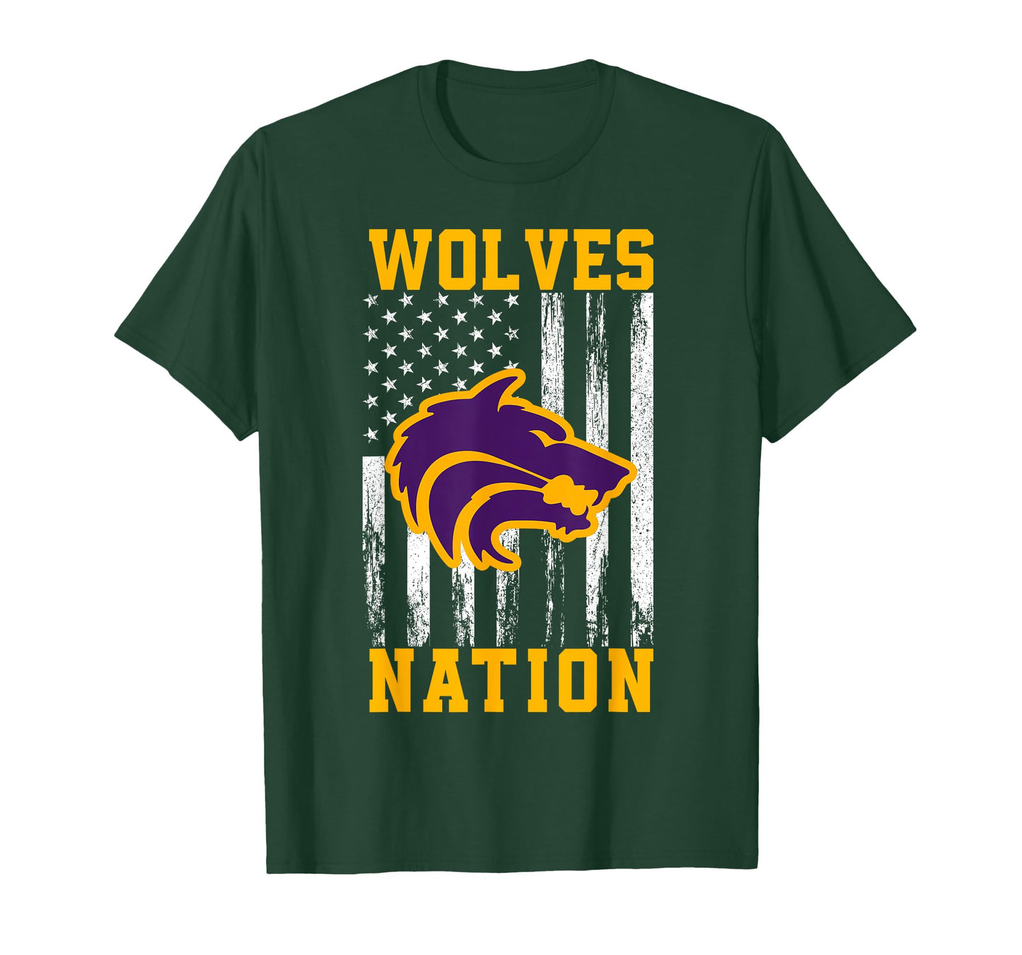 Bay City Central Wolves Logo Nation HS T-Shirt