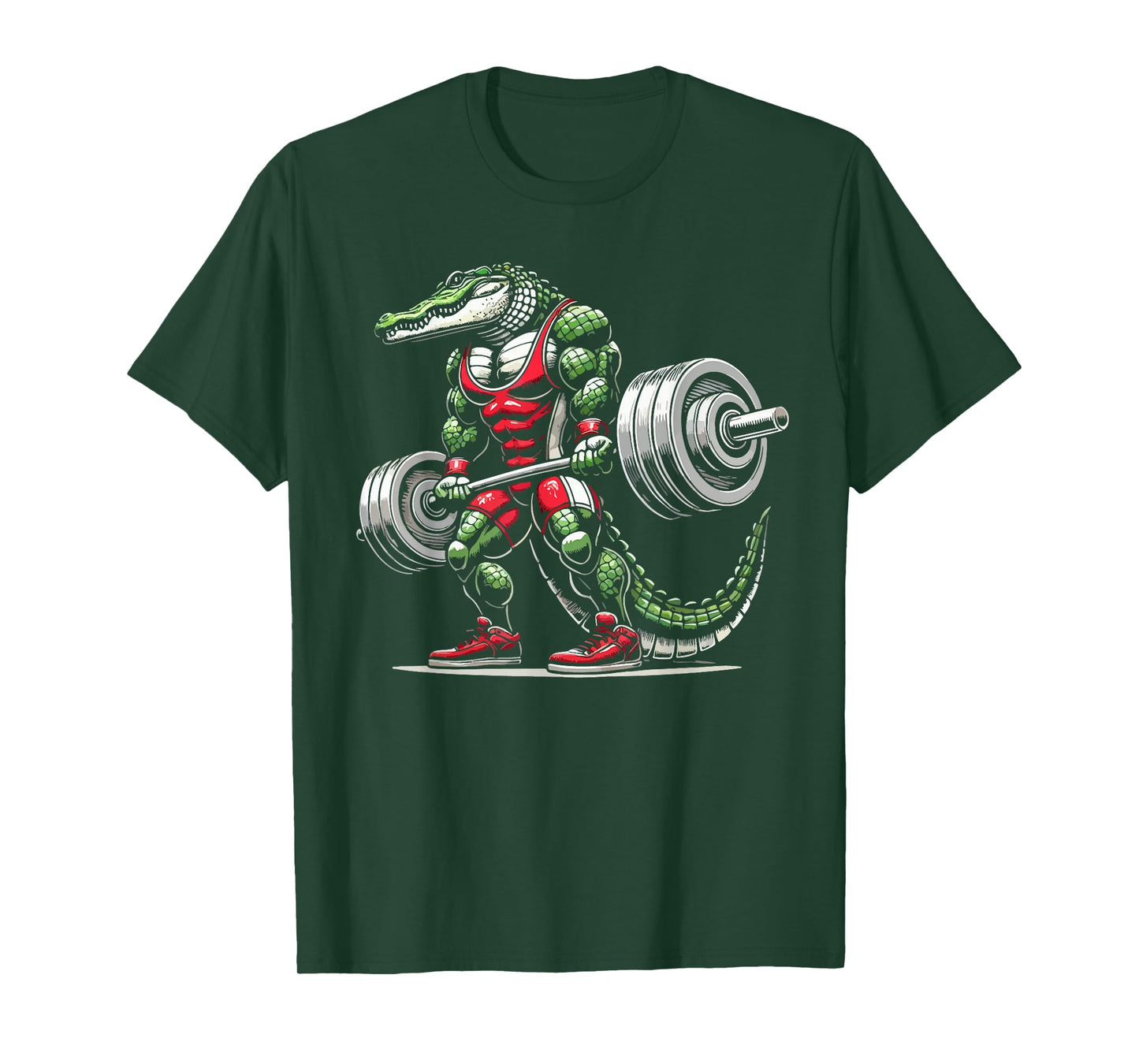 Crocodile Weightlifting Weight Weightlifter Bodybuilder T-Shirt