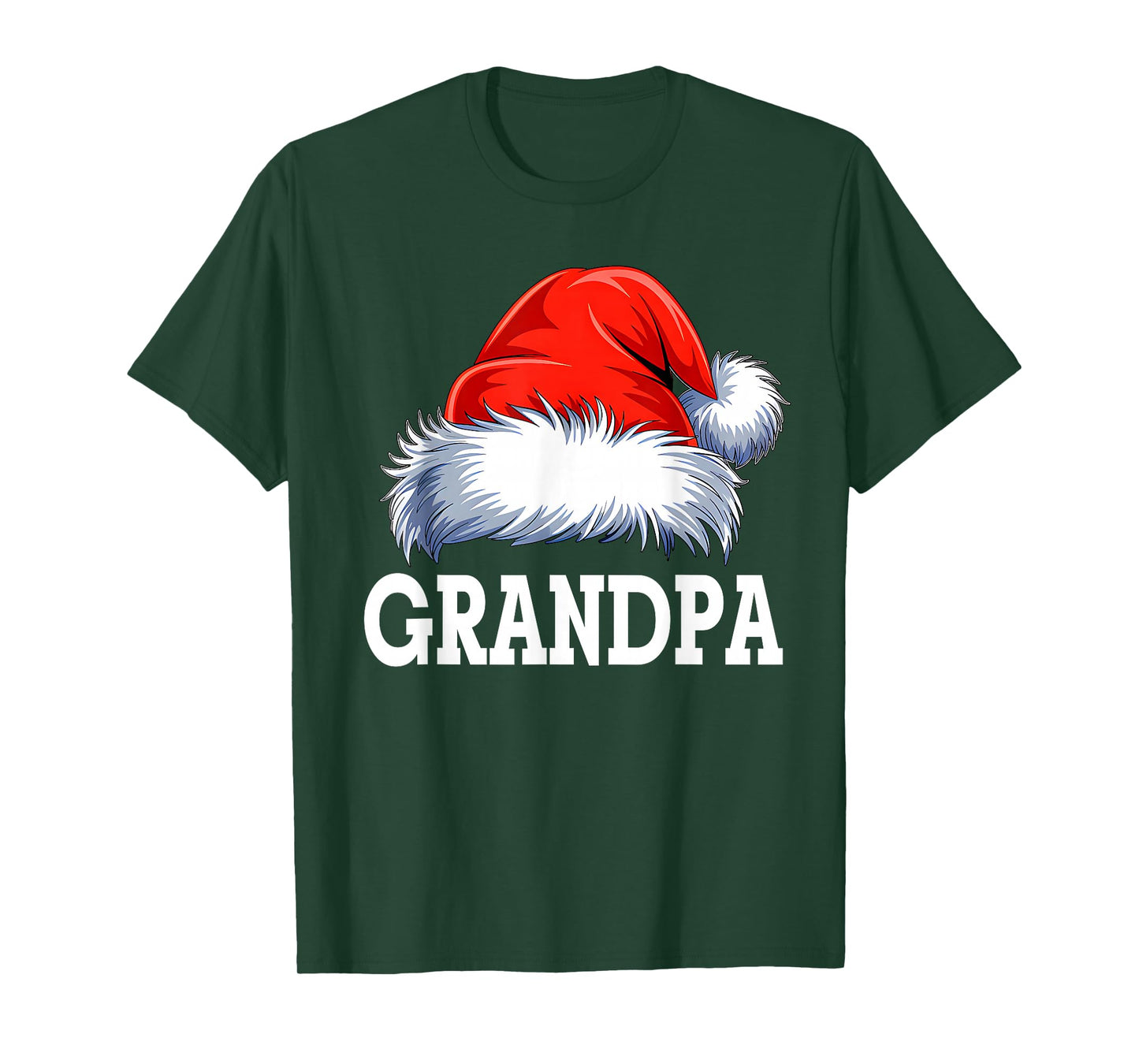 Grandpa Santa Christmas Family Matching Pajamas Xmas Squad T-Shirt