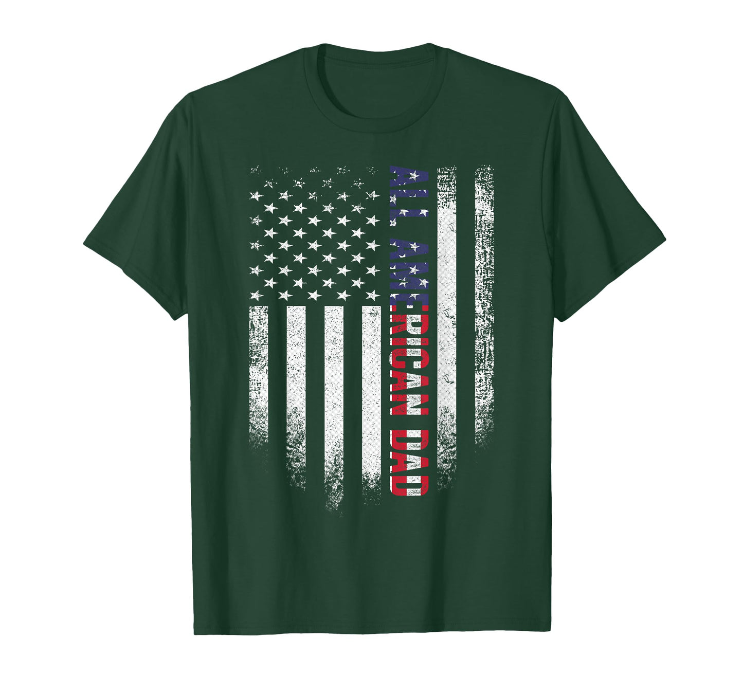 4th Of July Dad All American USA Flag Father's Day T-Shirt
