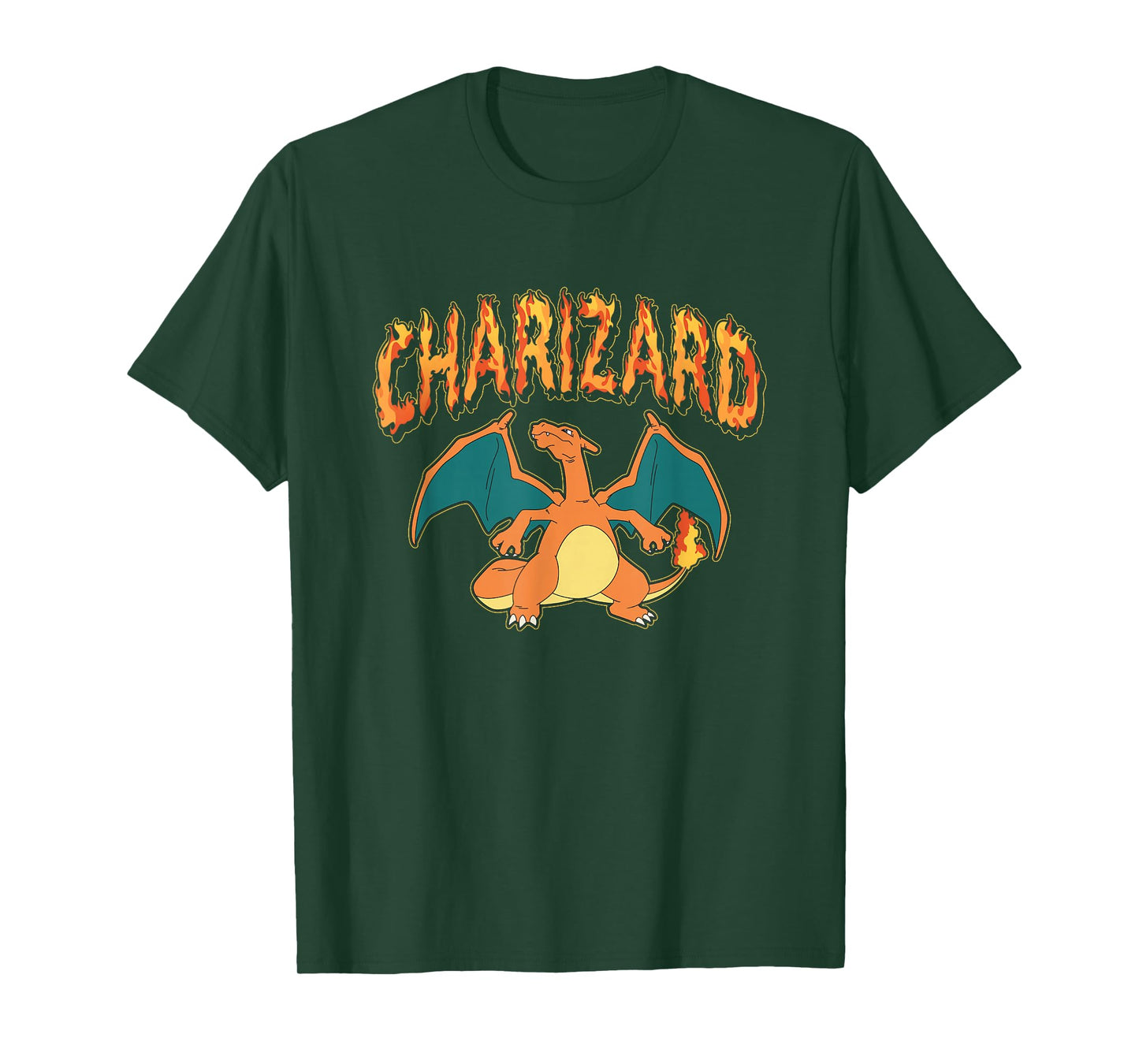 Pokémon Iconic Charizard On Fire Big Chest Portrait T-Shirt