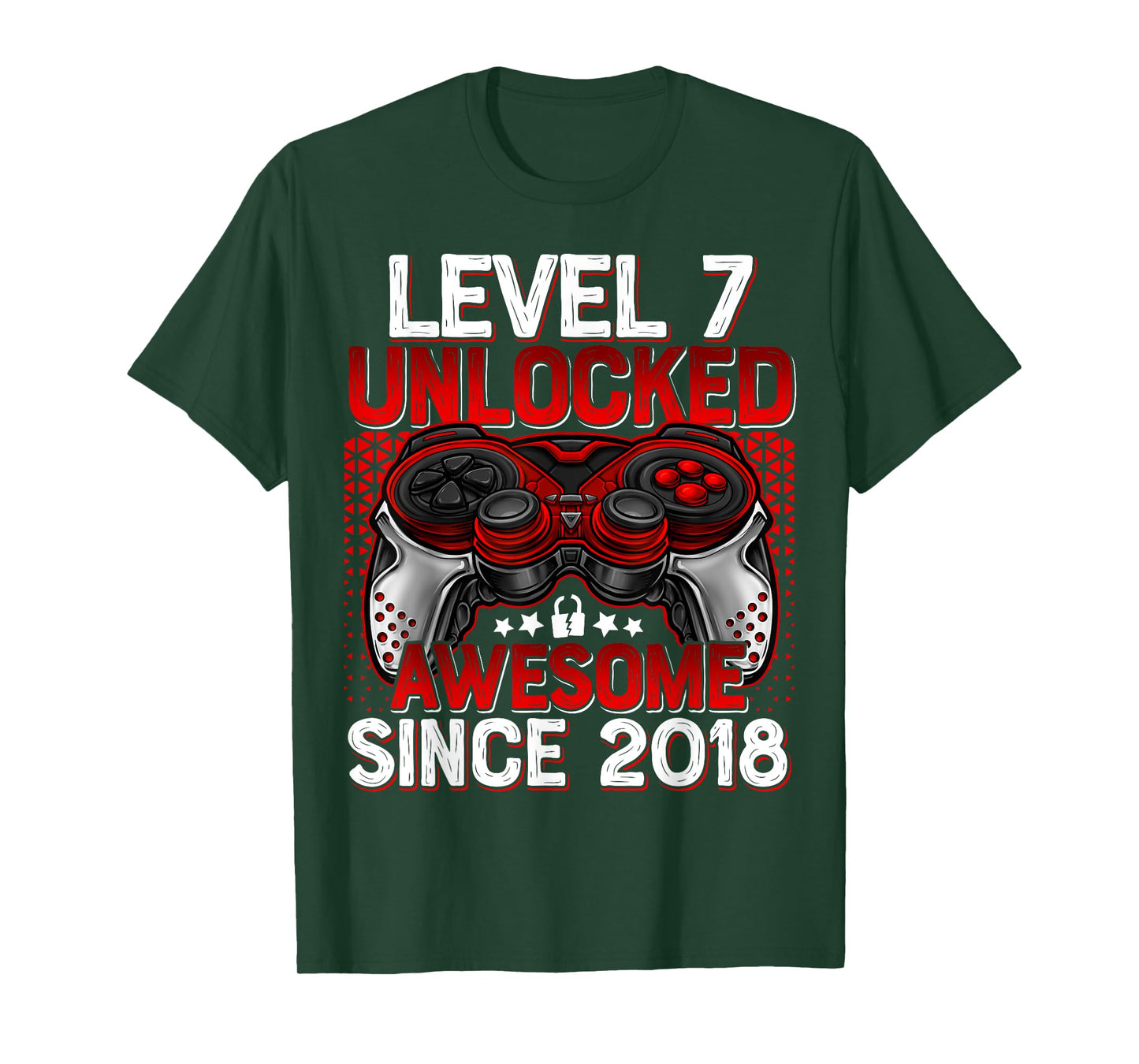 Level 7 Unlocked 7 Year Old Gifts For Boys 7th Birthday Boy T-Shirt