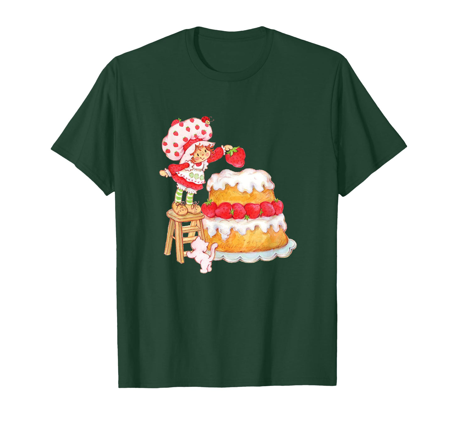 Strawberry Shortcake & Custard Baking Besties Vintage T-Shirt