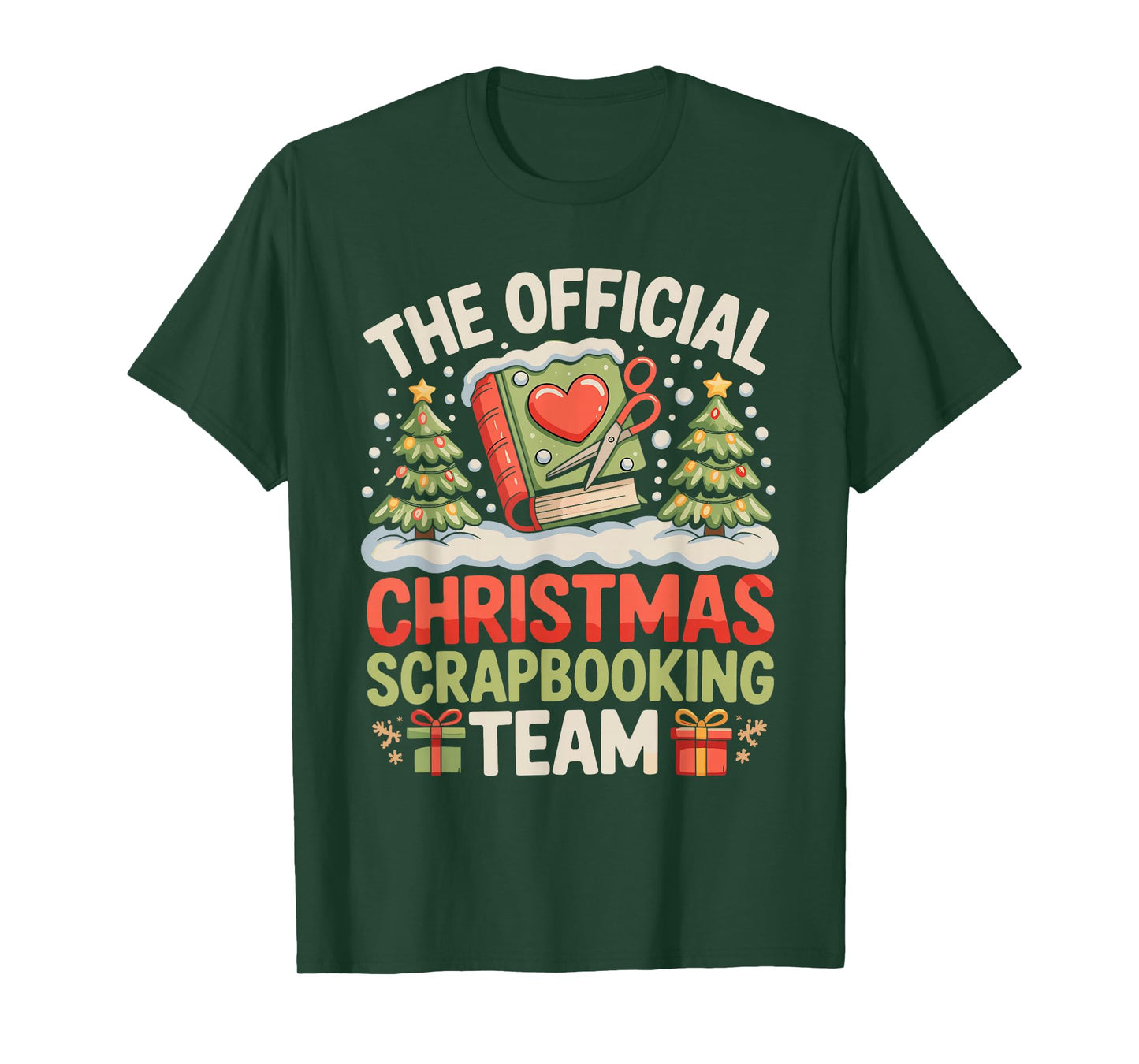 The Official Christmas Scrapbooking Team Family Holiday T-Shirt