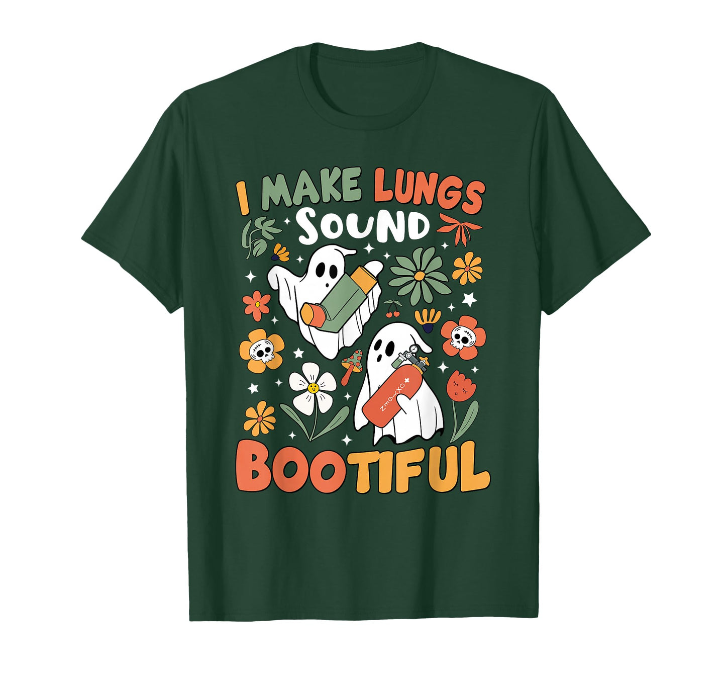 I Make Lungs Sound Bootiful Respiratory Therapist Halloween T-Shirt