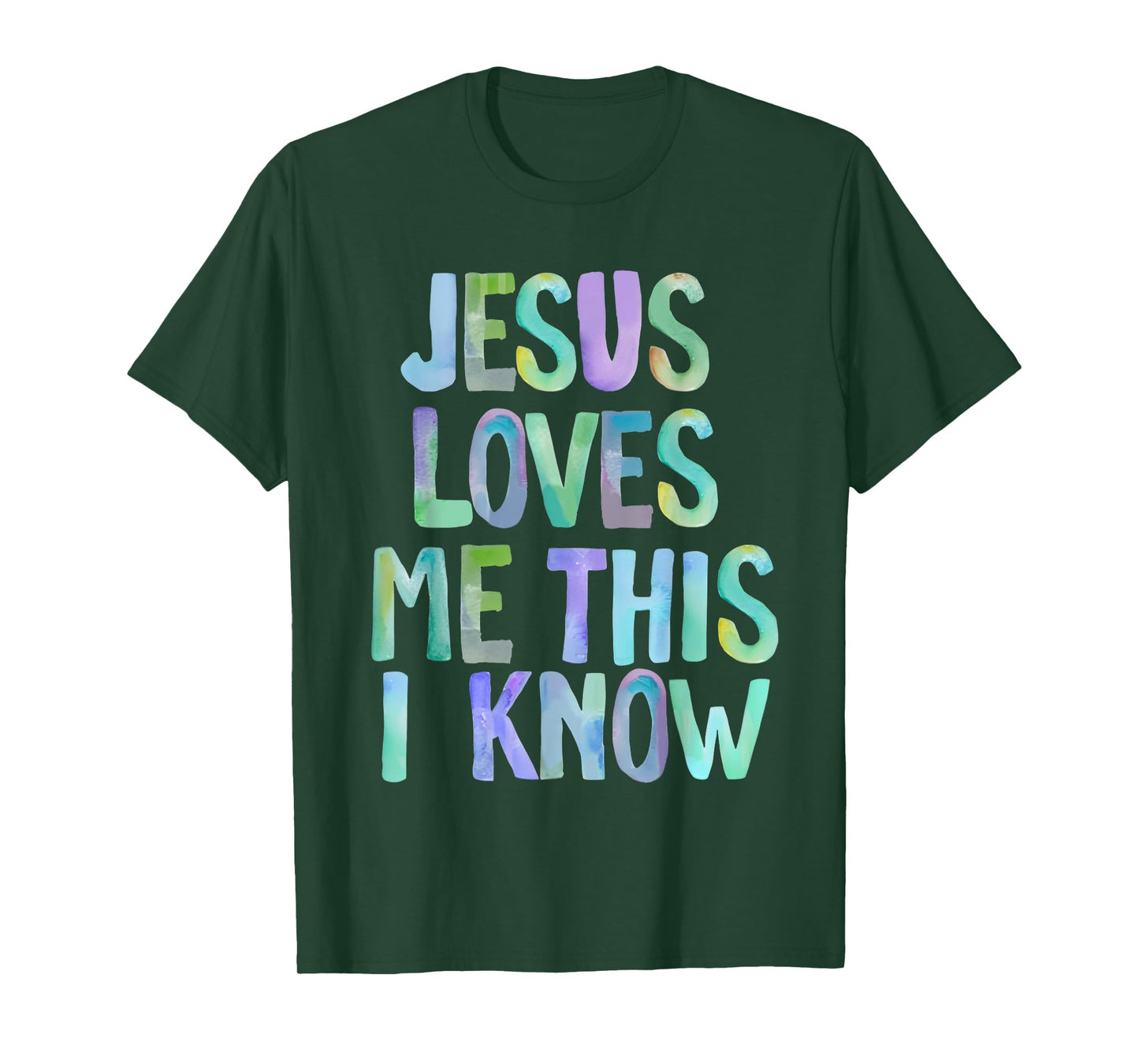 Jesus Loves Me This I Know Christian Saying Bible Verse T-Shirt