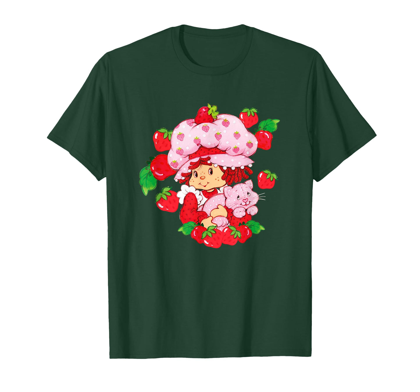 Strawberry Shortcake Custard Kitten Garden Besties T-Shirt