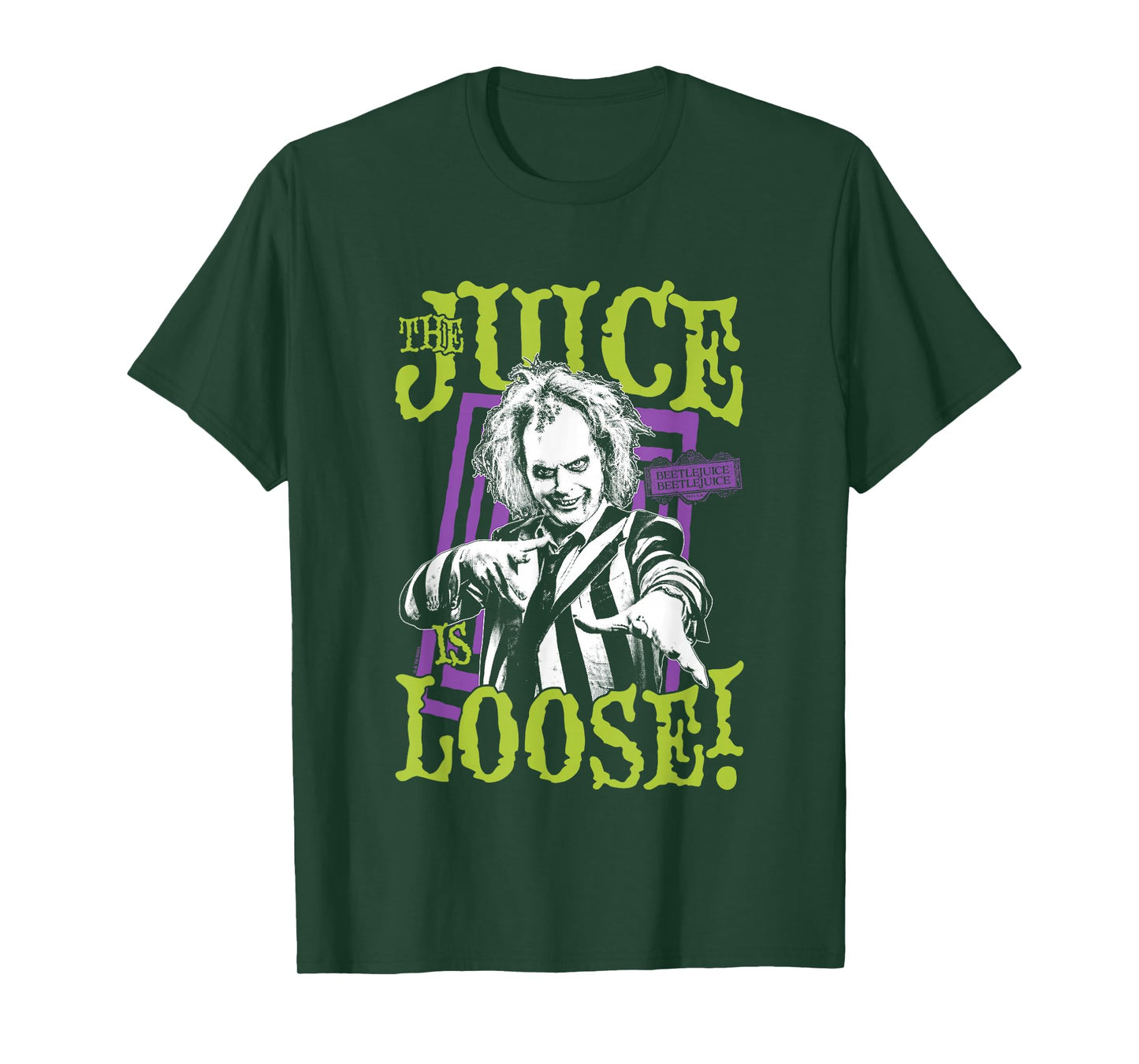 Beetlejuice Beetlejuice The Juice Is Loose! Big Chest Poster T-Shirt