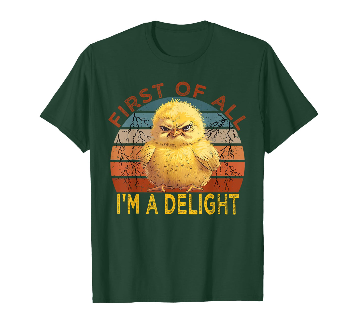 First of all I'm a Delight Sarcastic Angry Chick Lover T-Shirt
